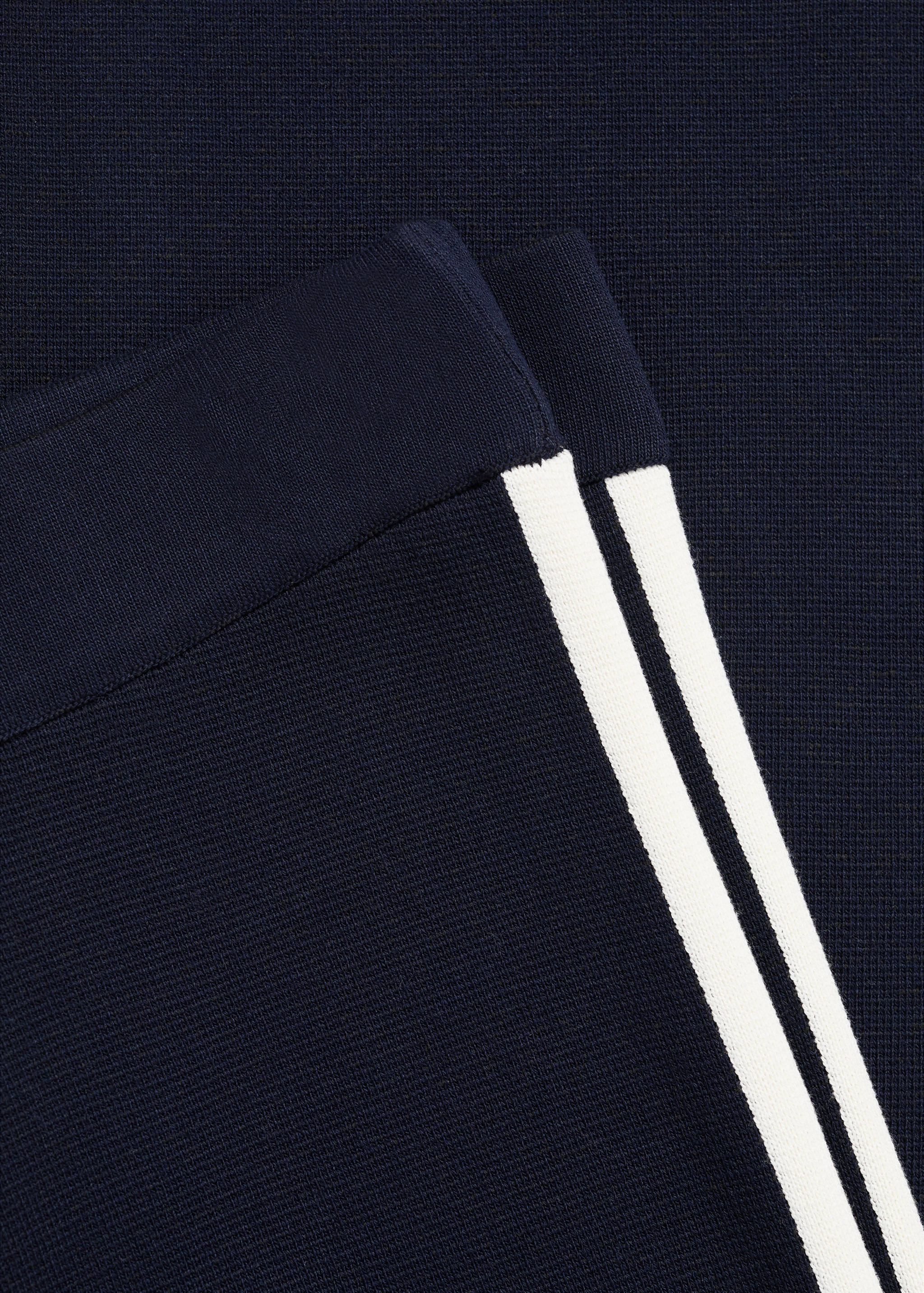 Fine-knit straight-fit trousers - Details of the article 0