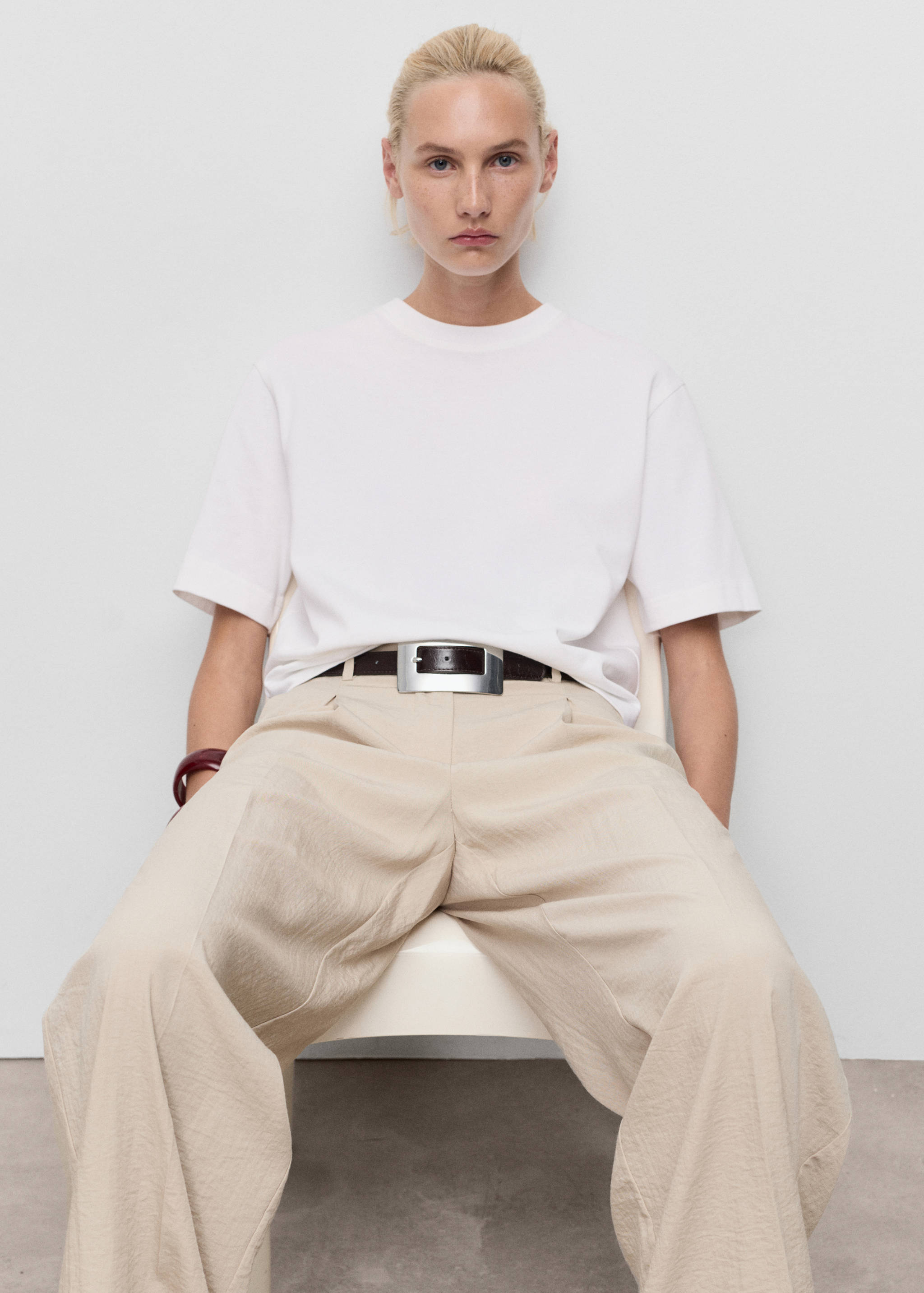 Oversized cotton t-shirt - Details of the article 2