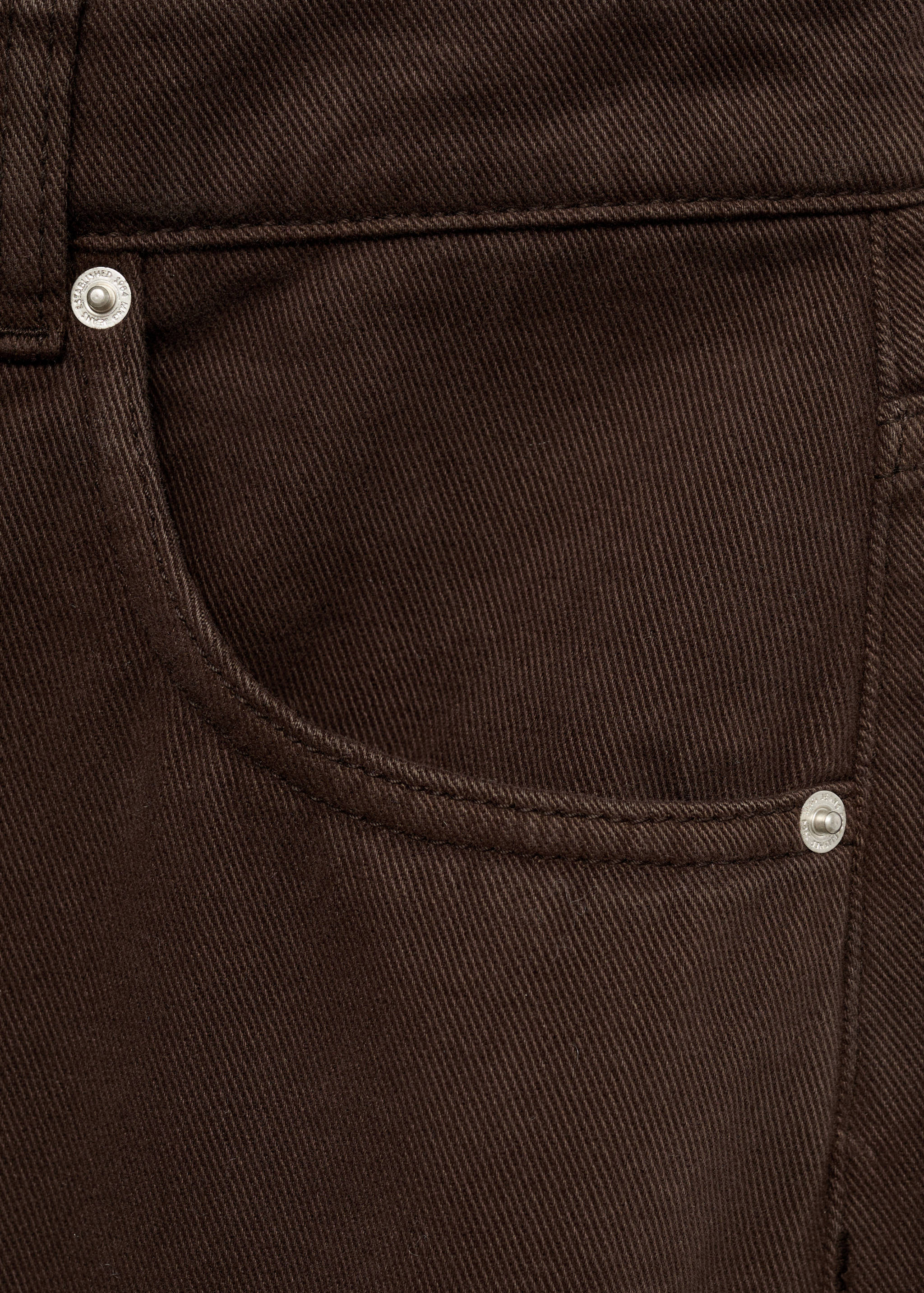 Calças de ganga barrel com cintura média - Pormenor do artigo 0