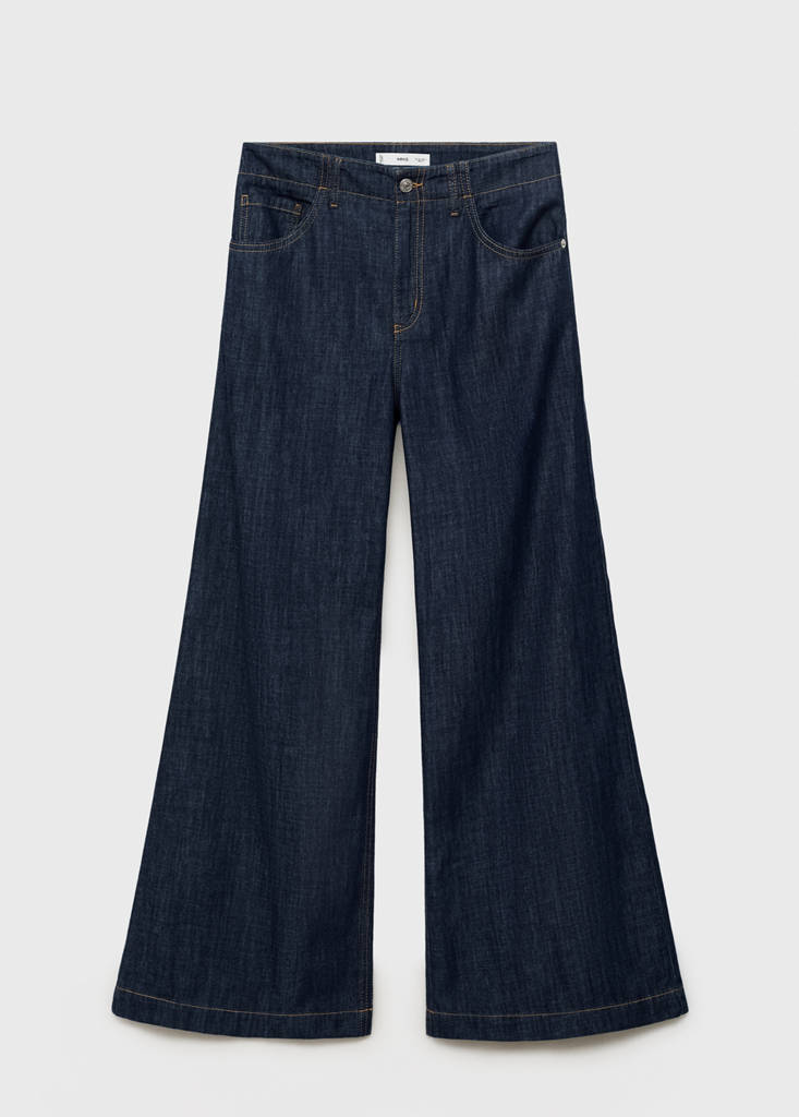 Wide leg mid-rise jeans — Open Blue