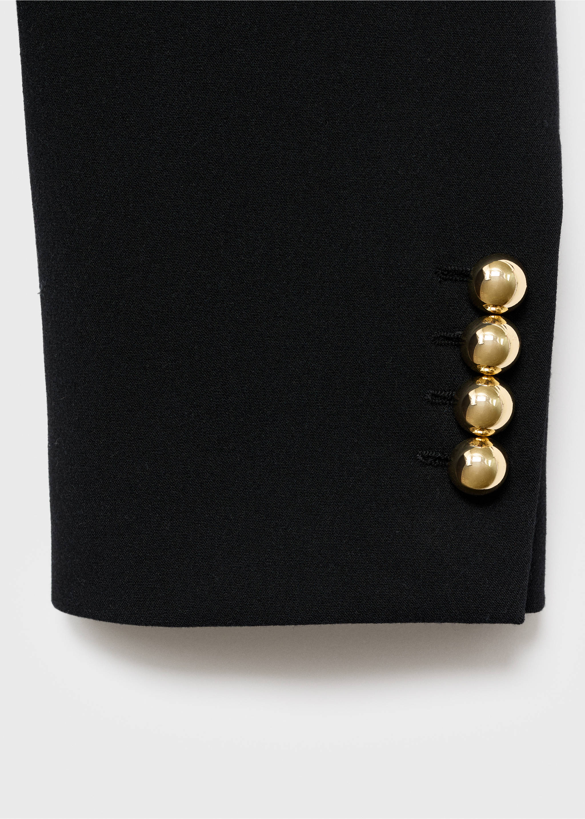 버튼드 크롭 자켓 - 상품 내역: 0, 블랙. Ref: 17044144-00.