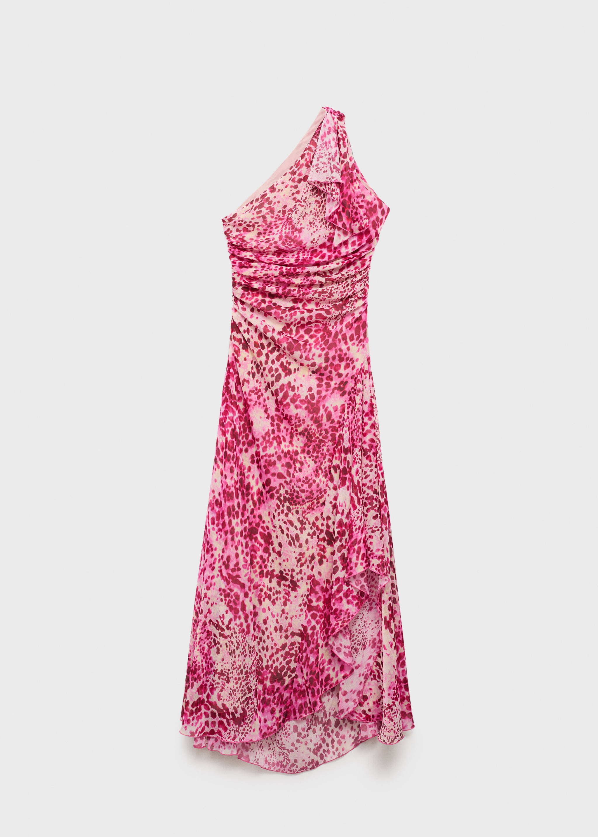 Asymmetrical animal-print dress - Article without model