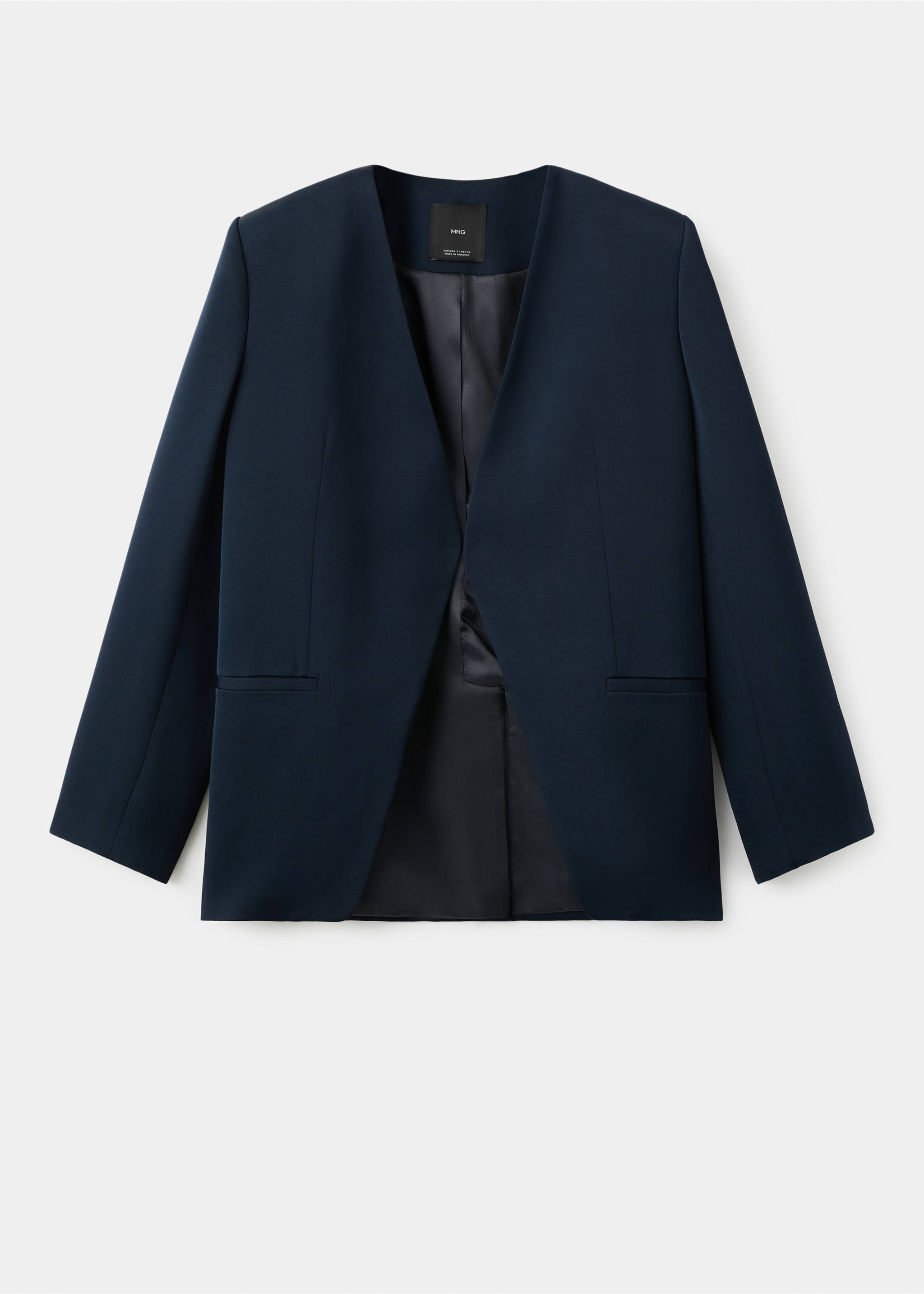 Double-breasted suit blazer - Article without model, Navy. Ref: 17044147-00.