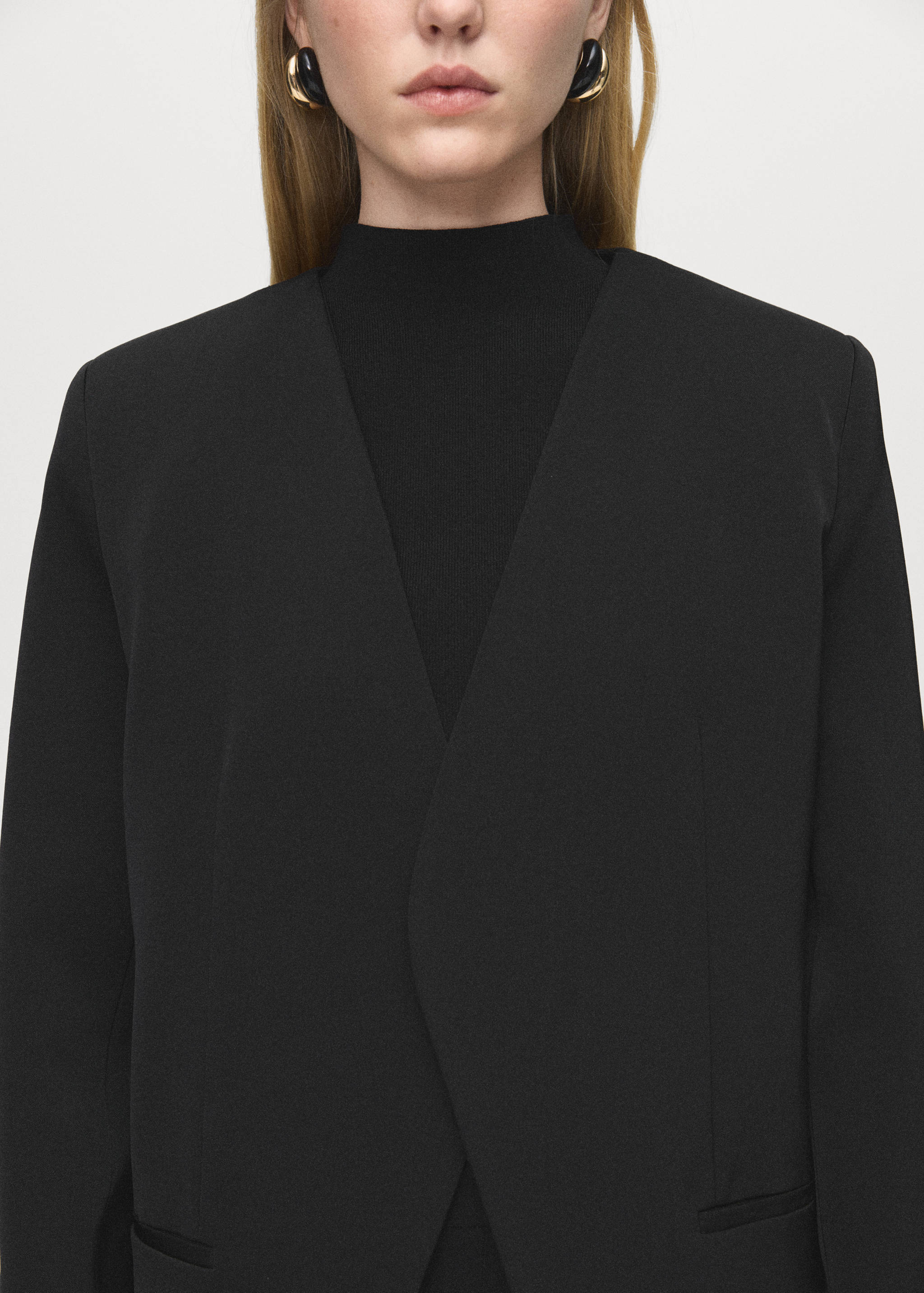 Double-breasted suit blazer - Details of the article 1