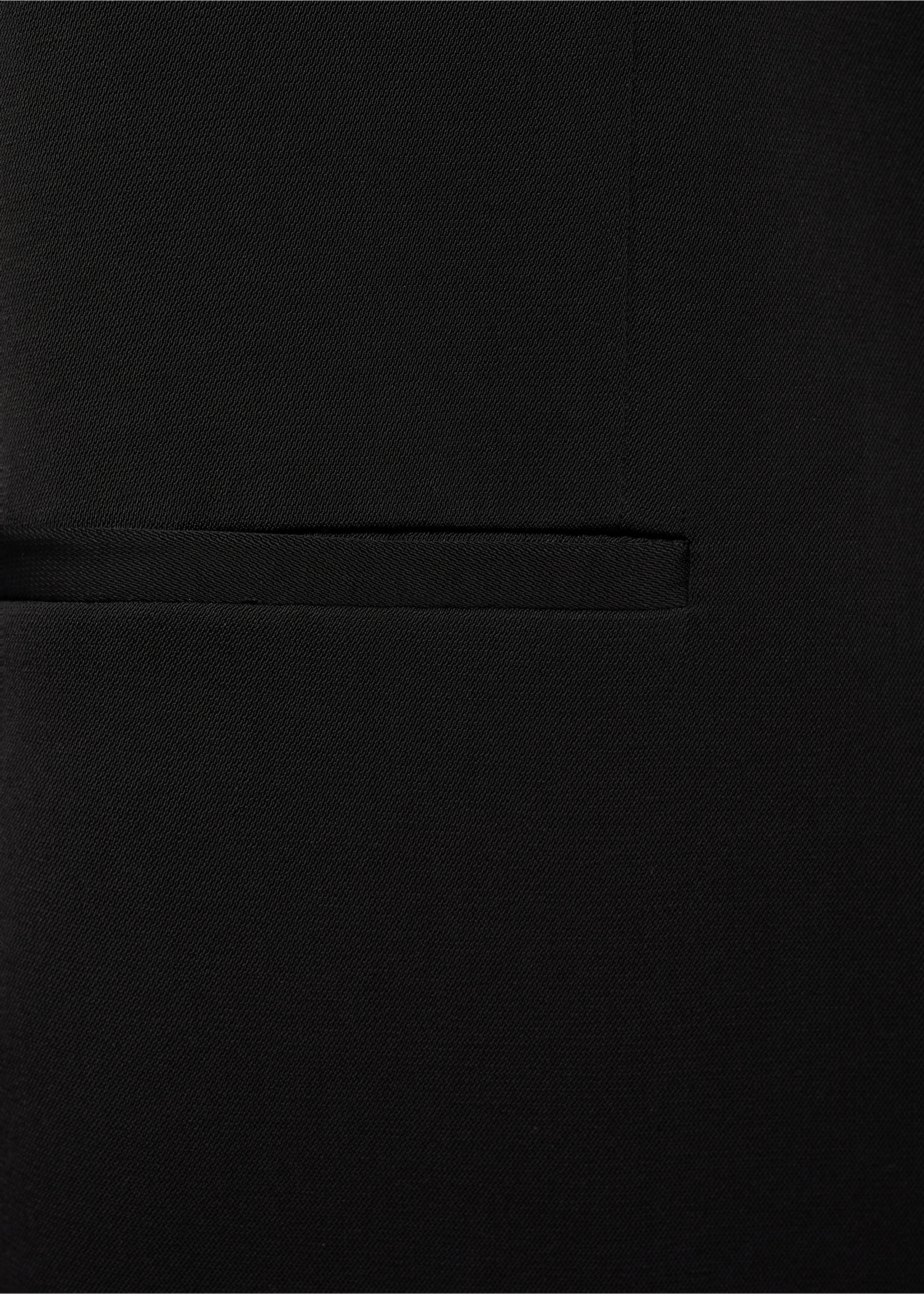 Double-breasted suit blazer - Details of the article 0, Black. Ref: 17044147-00.