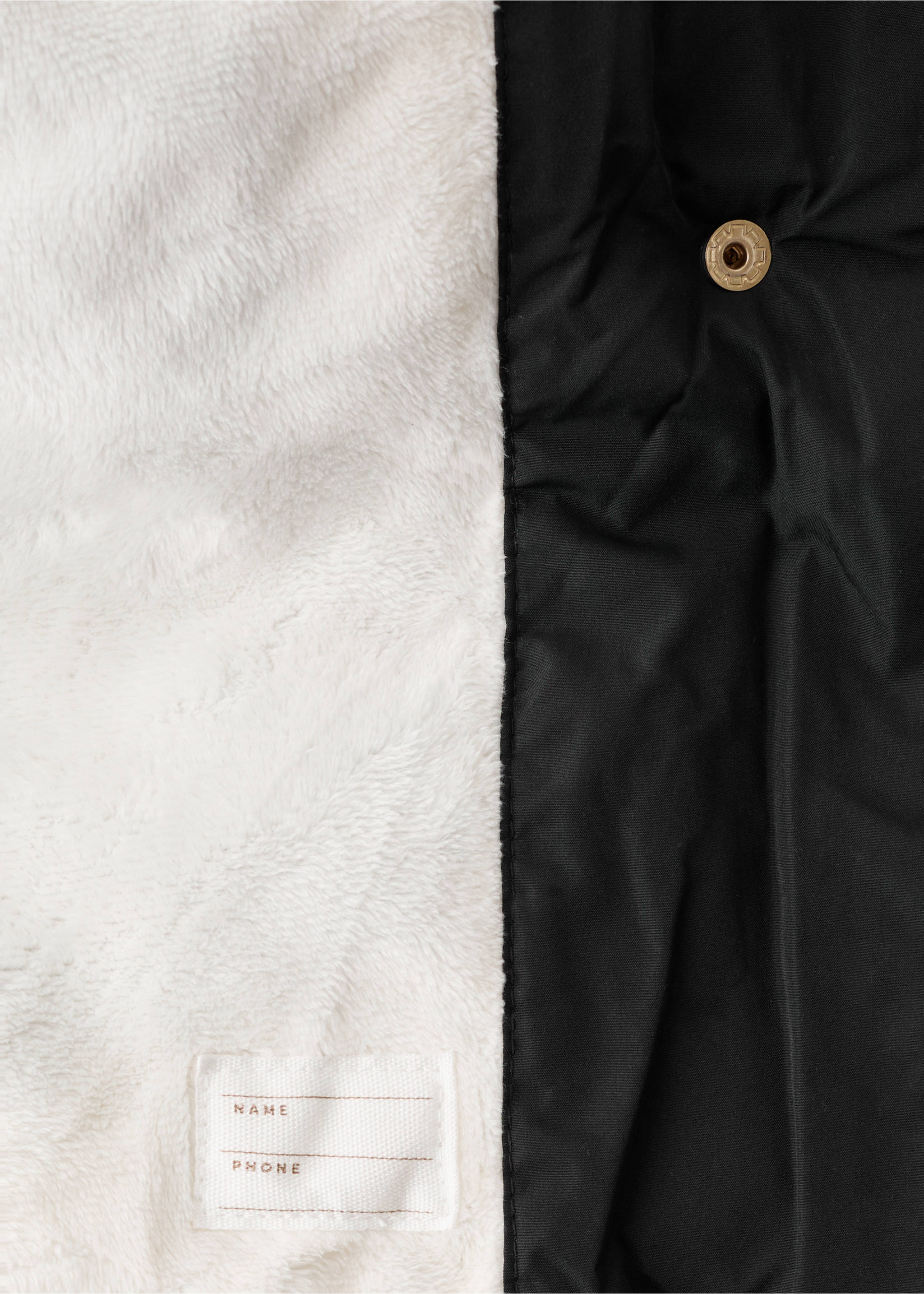Anorak largo pelo interior - Detalle del artículo 0, Negro. Ref: 17044407-00.