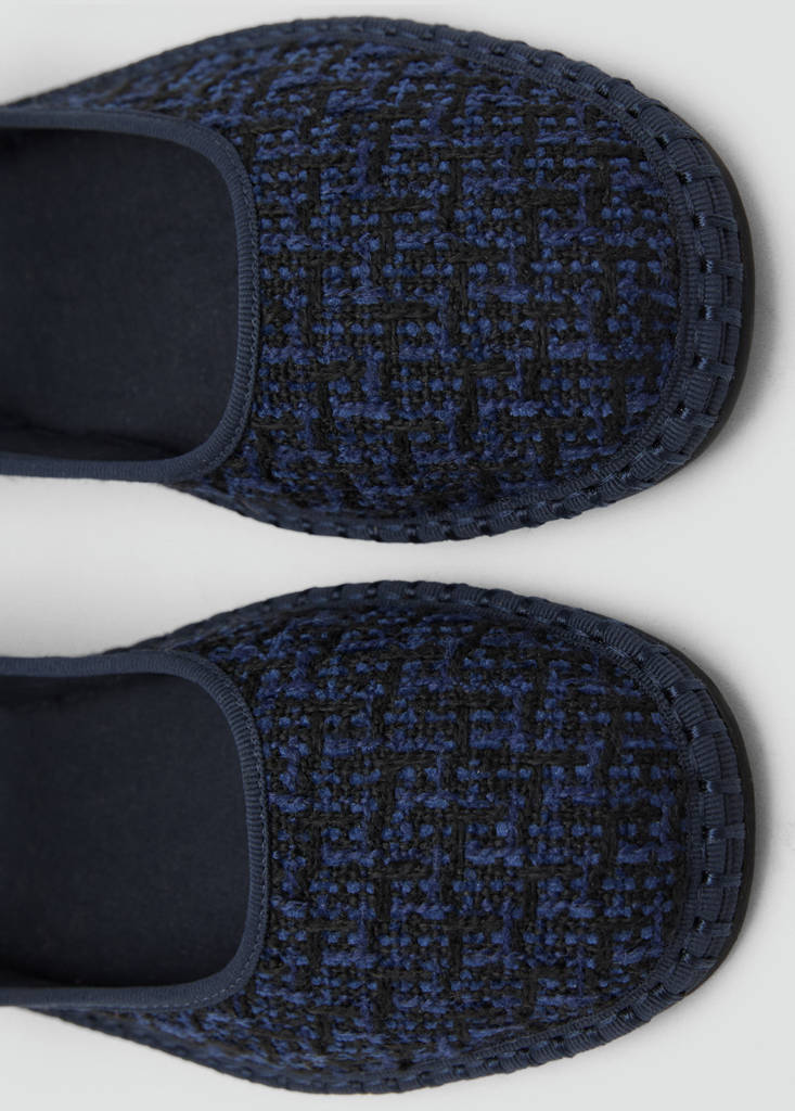 Tweed ballet flats — Black