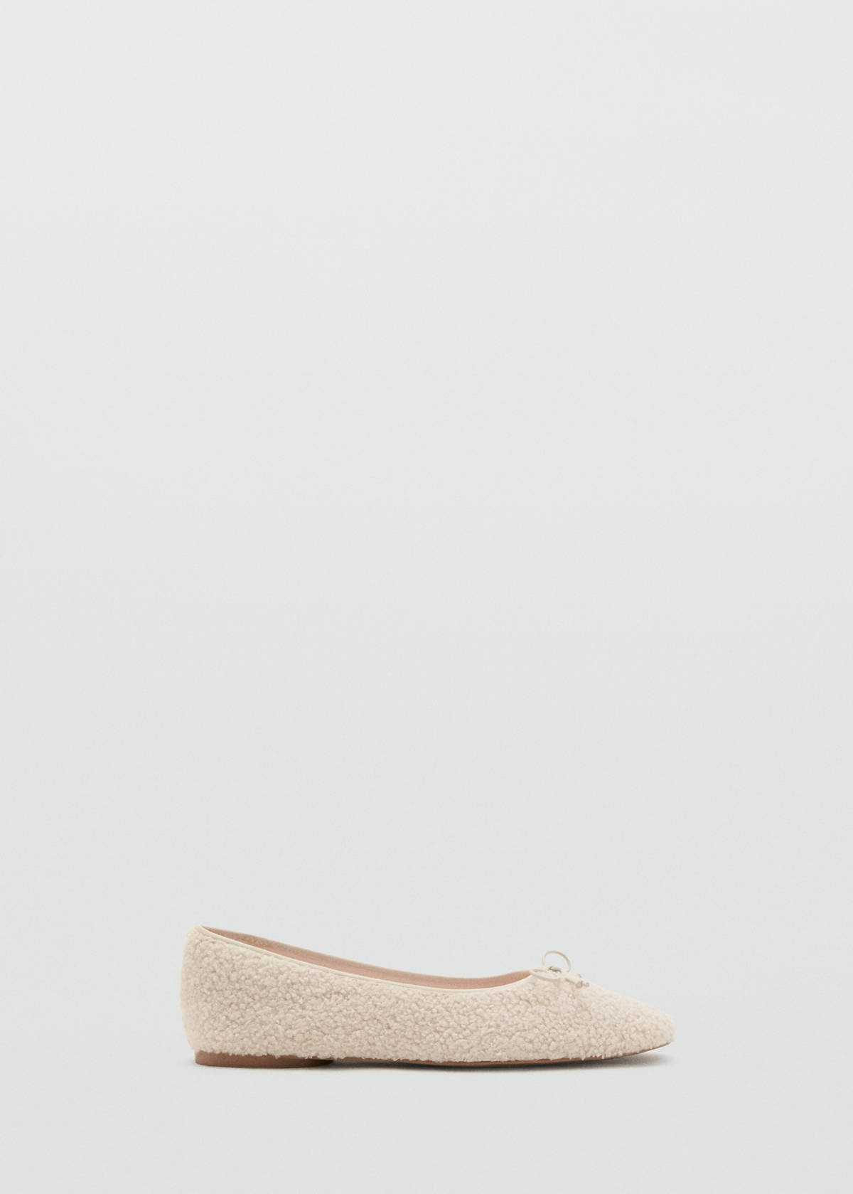 Sheepskin ballet flats — Off White
