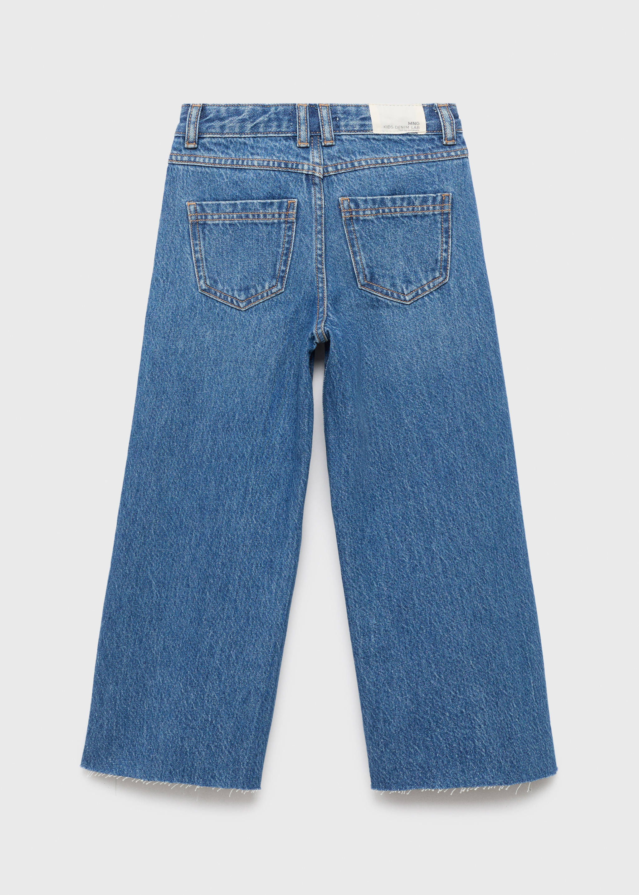 Culotte jeans with rhinestones - Reverse of the article