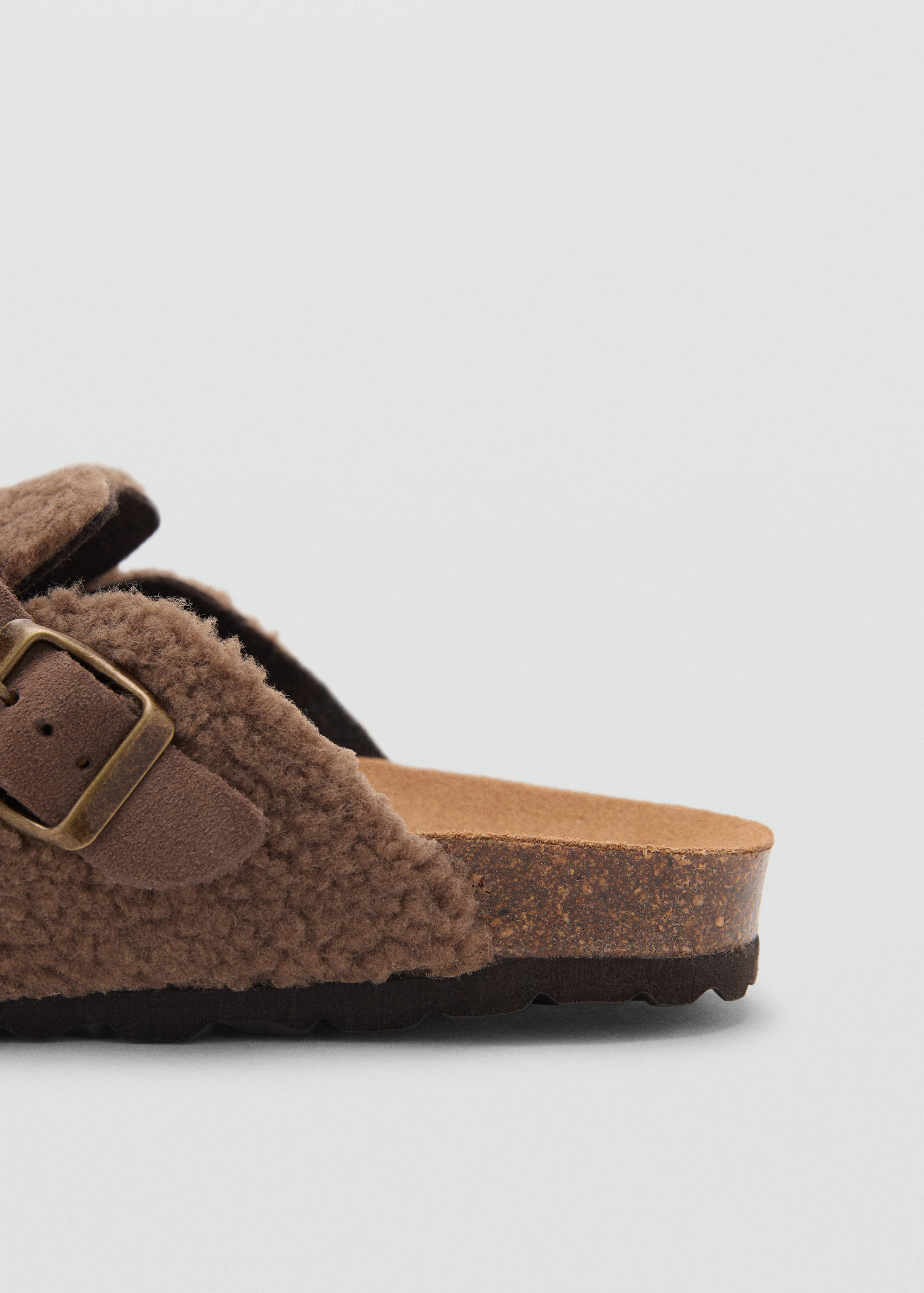 Faux-shearling clogs - Details of the article 1