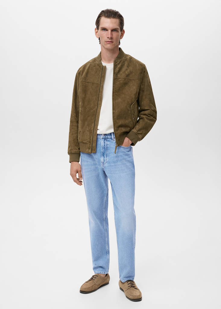 MANGO MAN - Jean Lori tapered-fit bleu moyen - 40