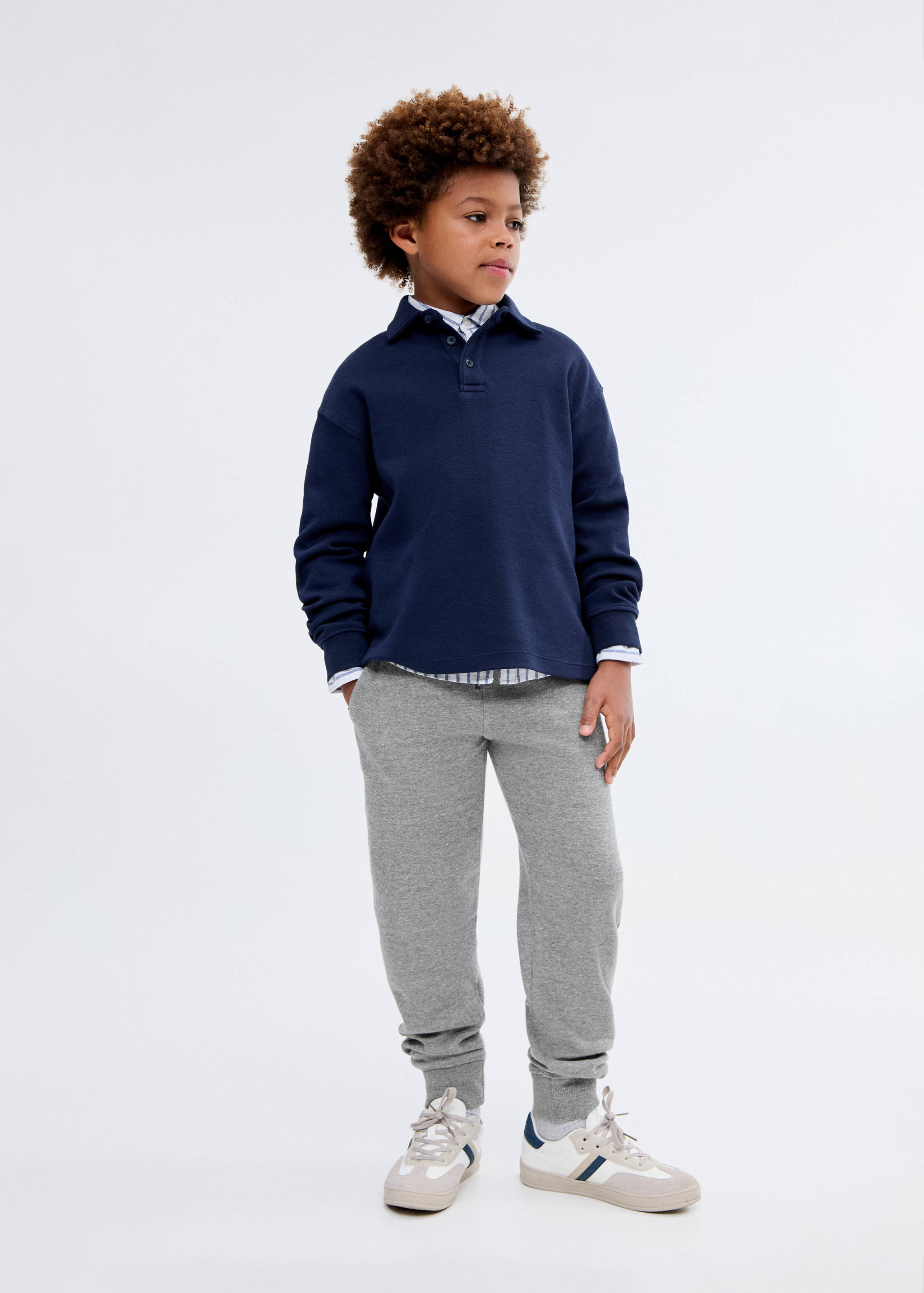 Pique jogger pants - General plane