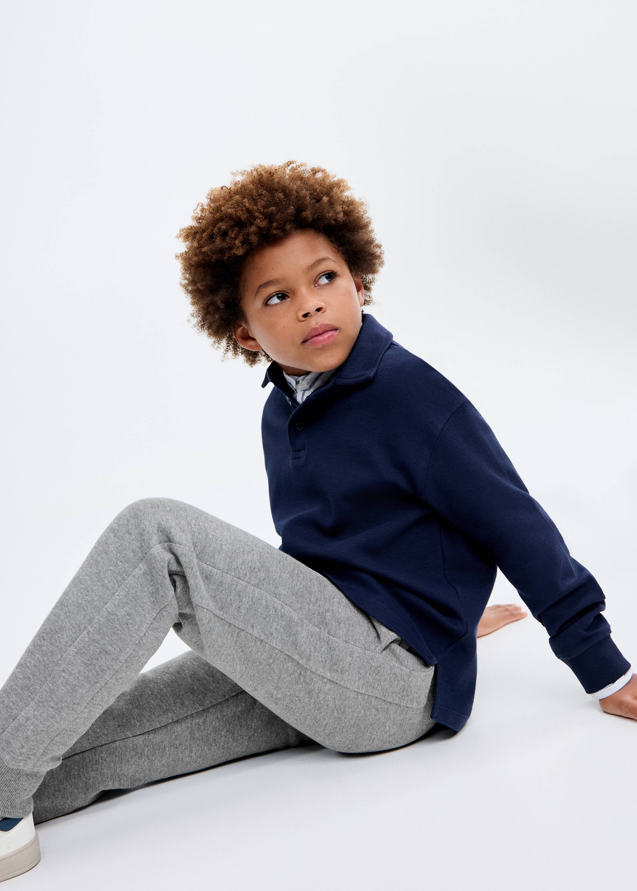 Pique jogger pants - Medium plane