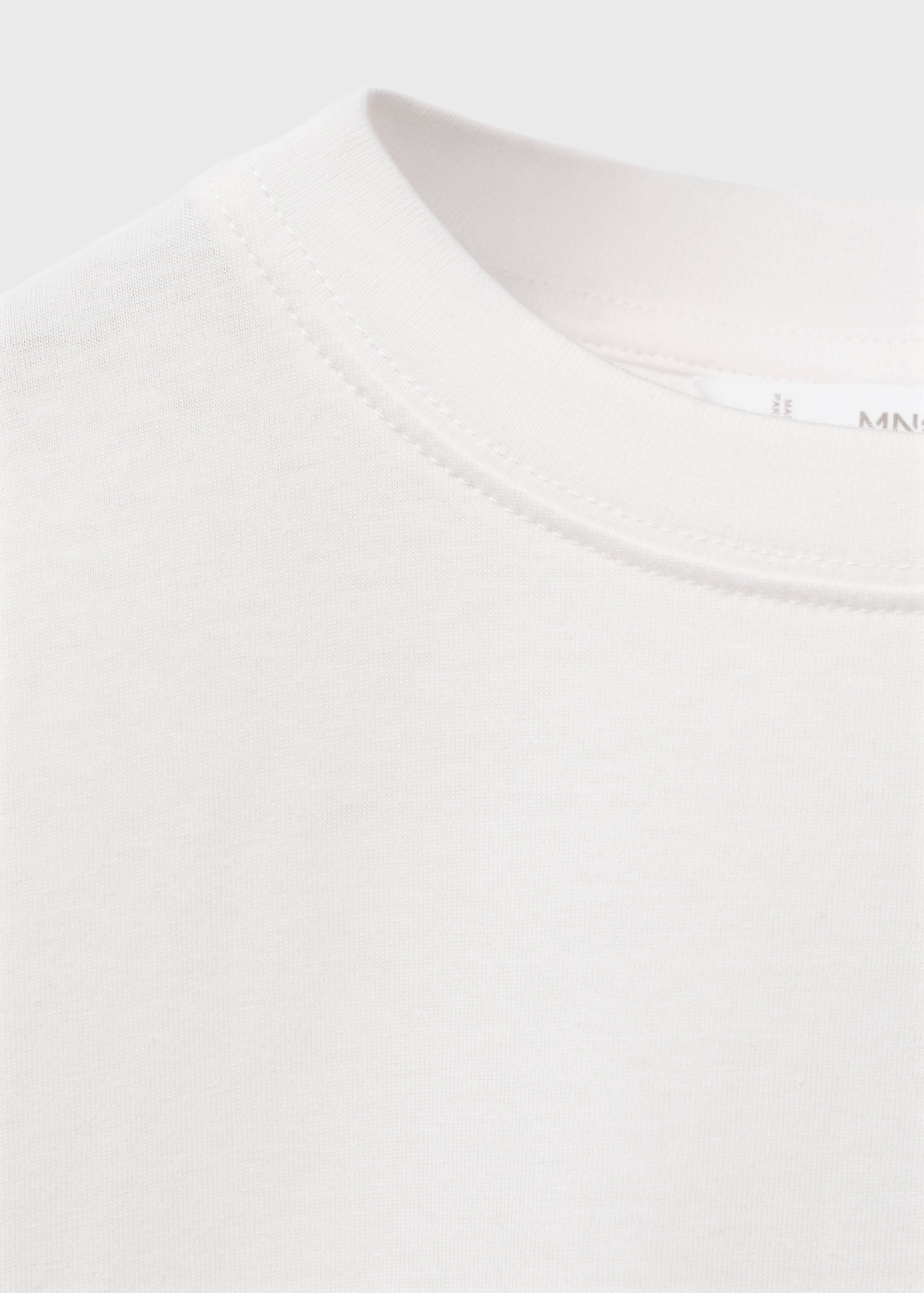 Embossed cotton t-shirt - Details of the article 8