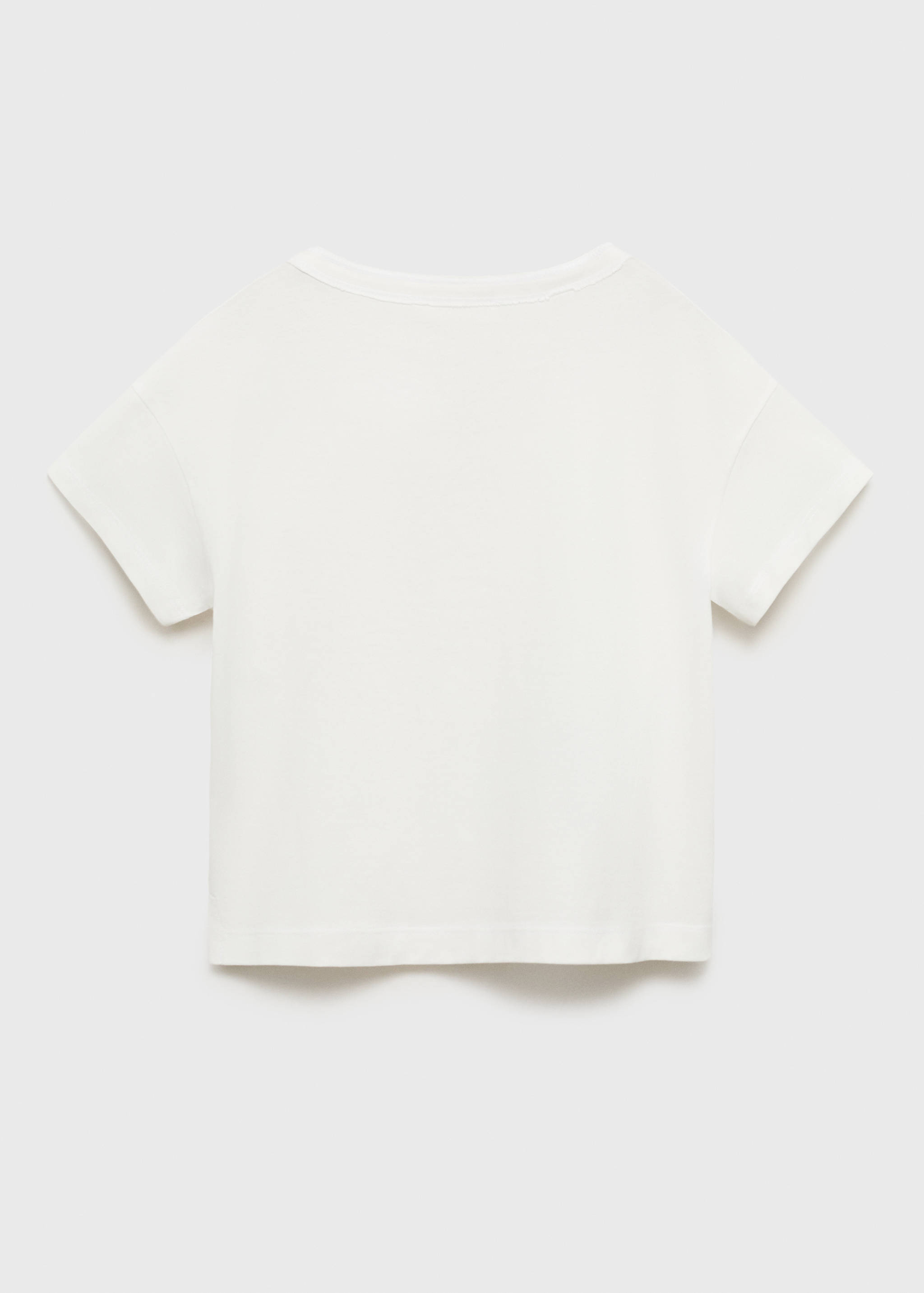 Plain cotton t-shirt - Reverse of the article
