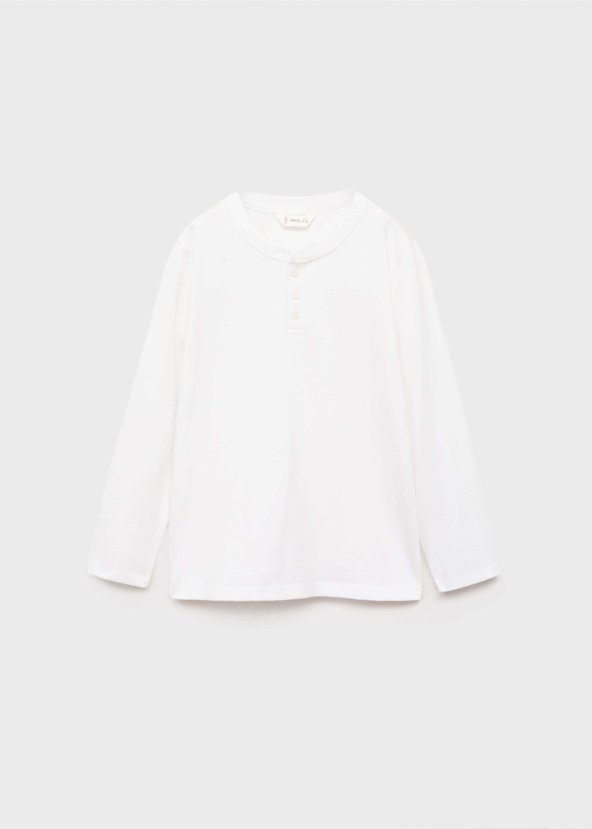 Camiseta algodón manga larga - Artículo sin modelo, Blanco roto. Ref: 17044421-00.