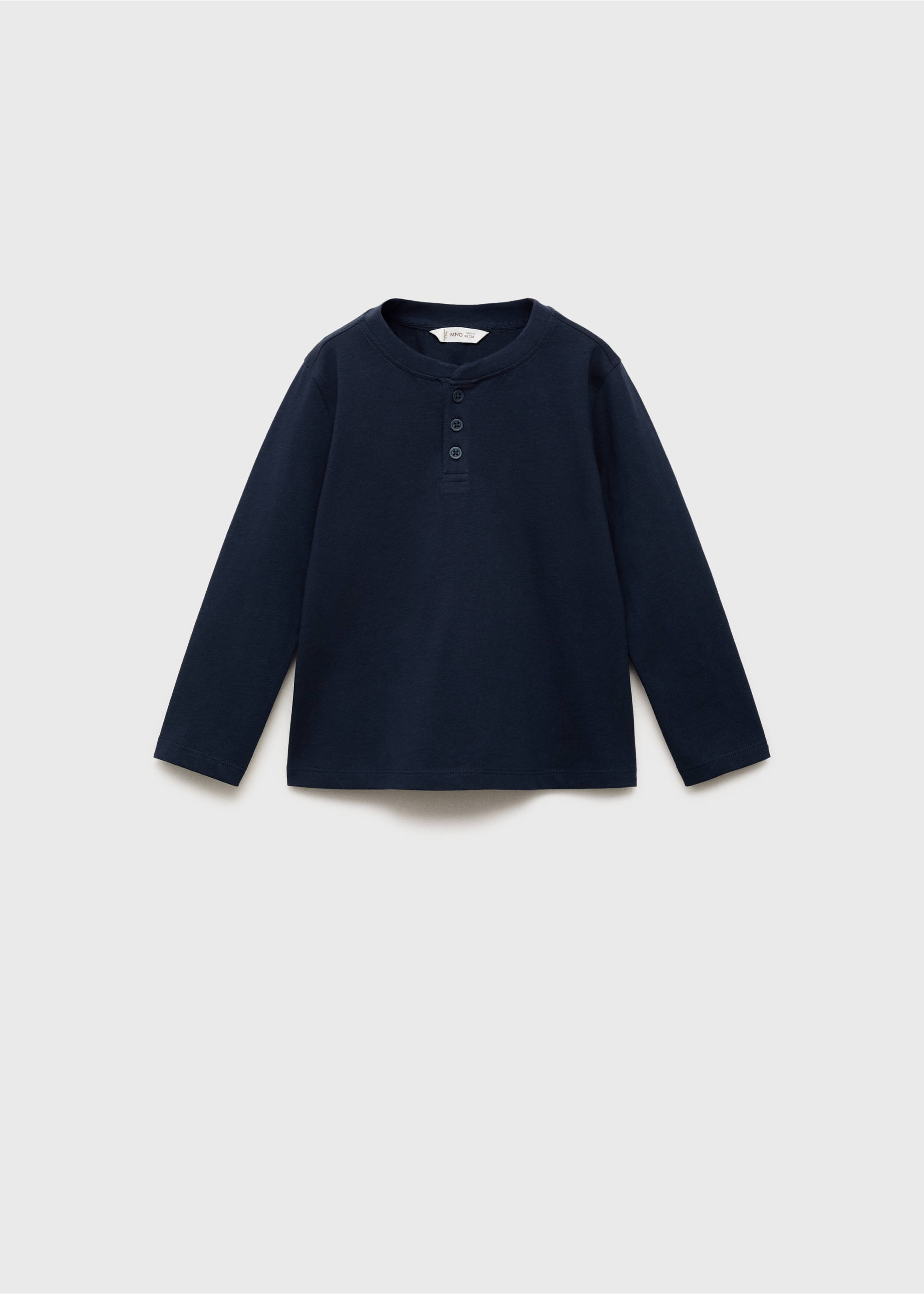 Camiseta algodón manga larga - Artículo sin modelo, Azul marino. Ref: 17044421-00.