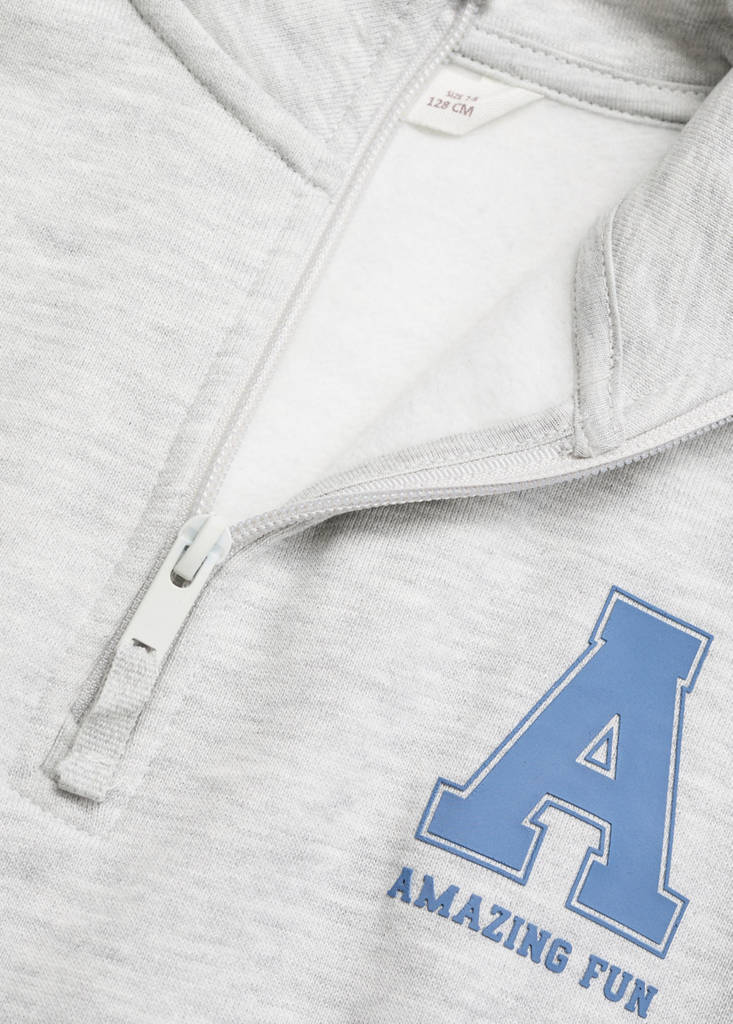 Perkins-neck sweatshirt — Light Heather Grey