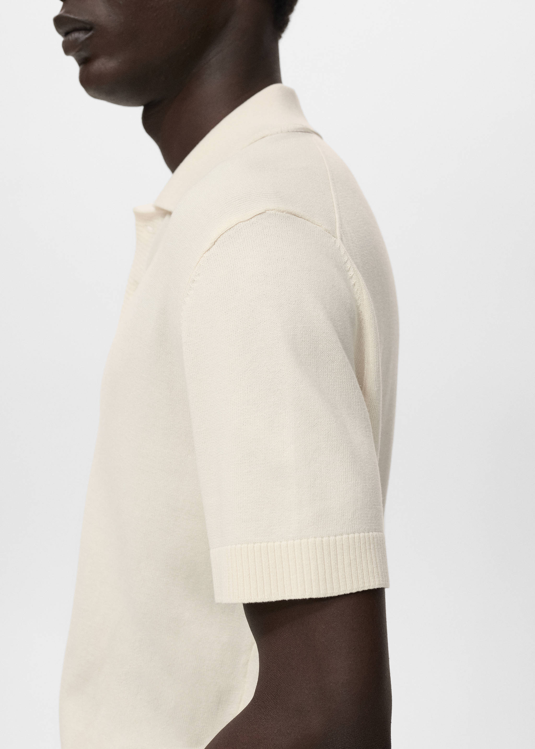 Cotton knitted polo shirt - Details of the article 6