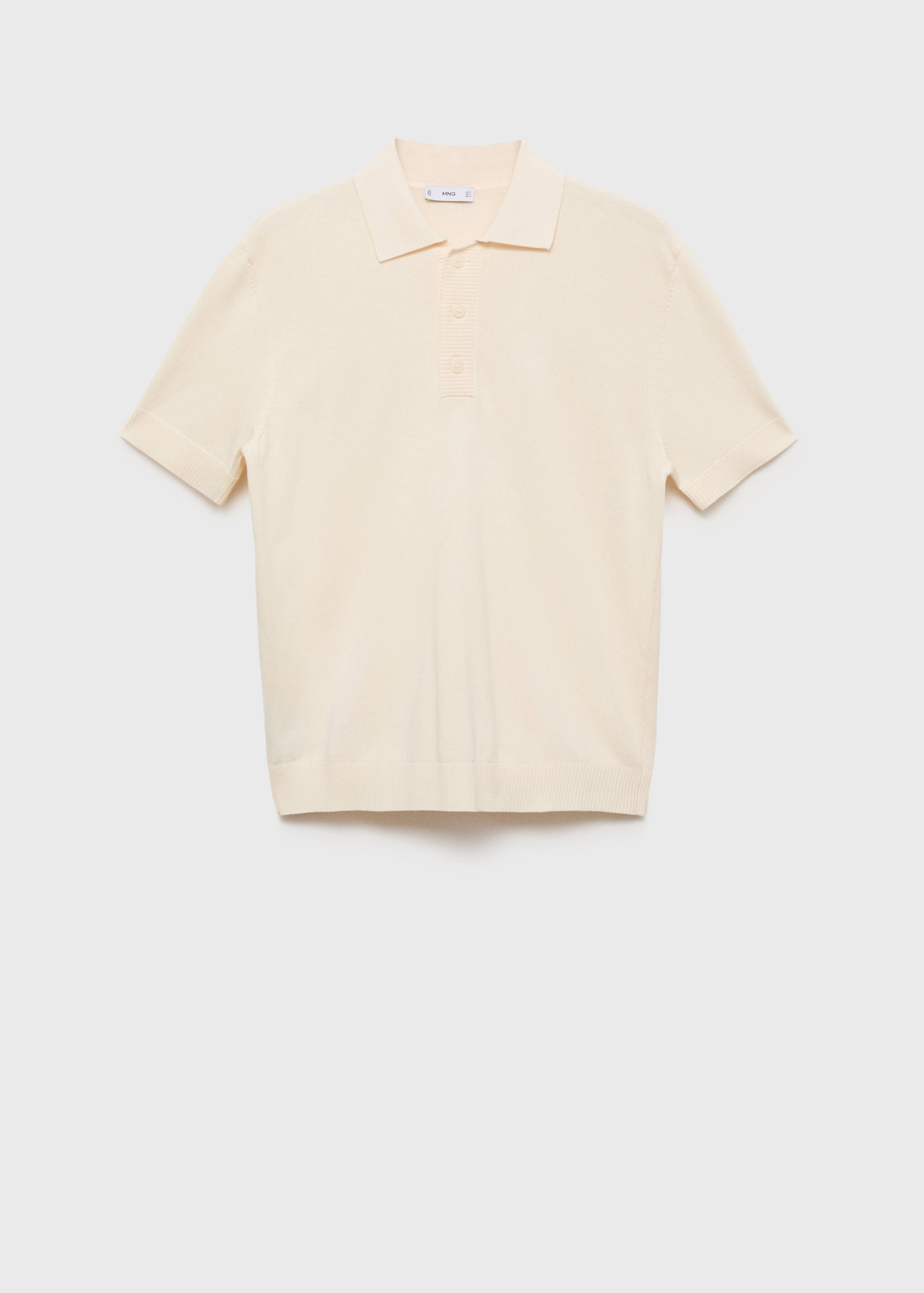 Cotton knitted polo shirt - Article without model