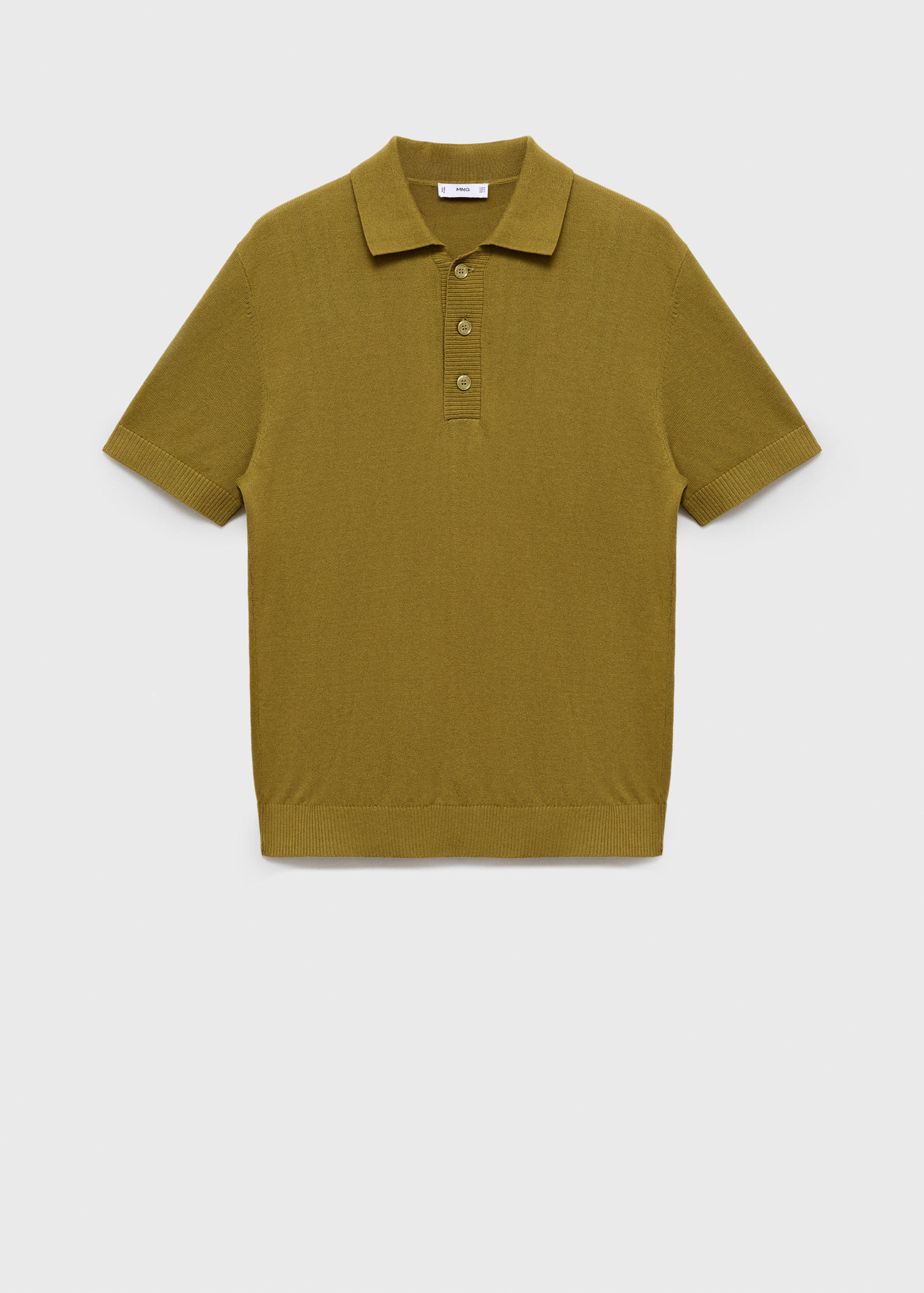 Cotton knitted polo shirt - Article without model