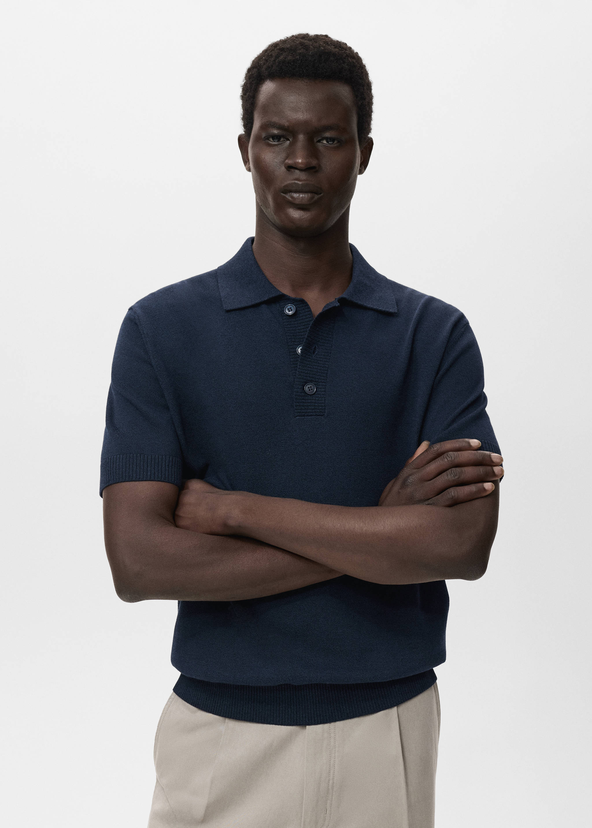 Polo punto algodón - Plano medio