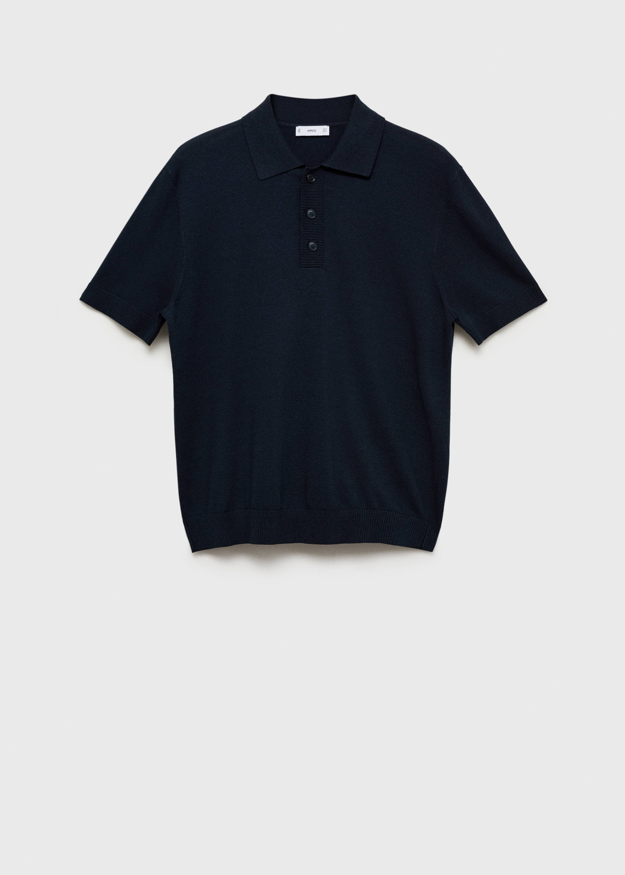 Cotton knitted polo shirt - Article without model