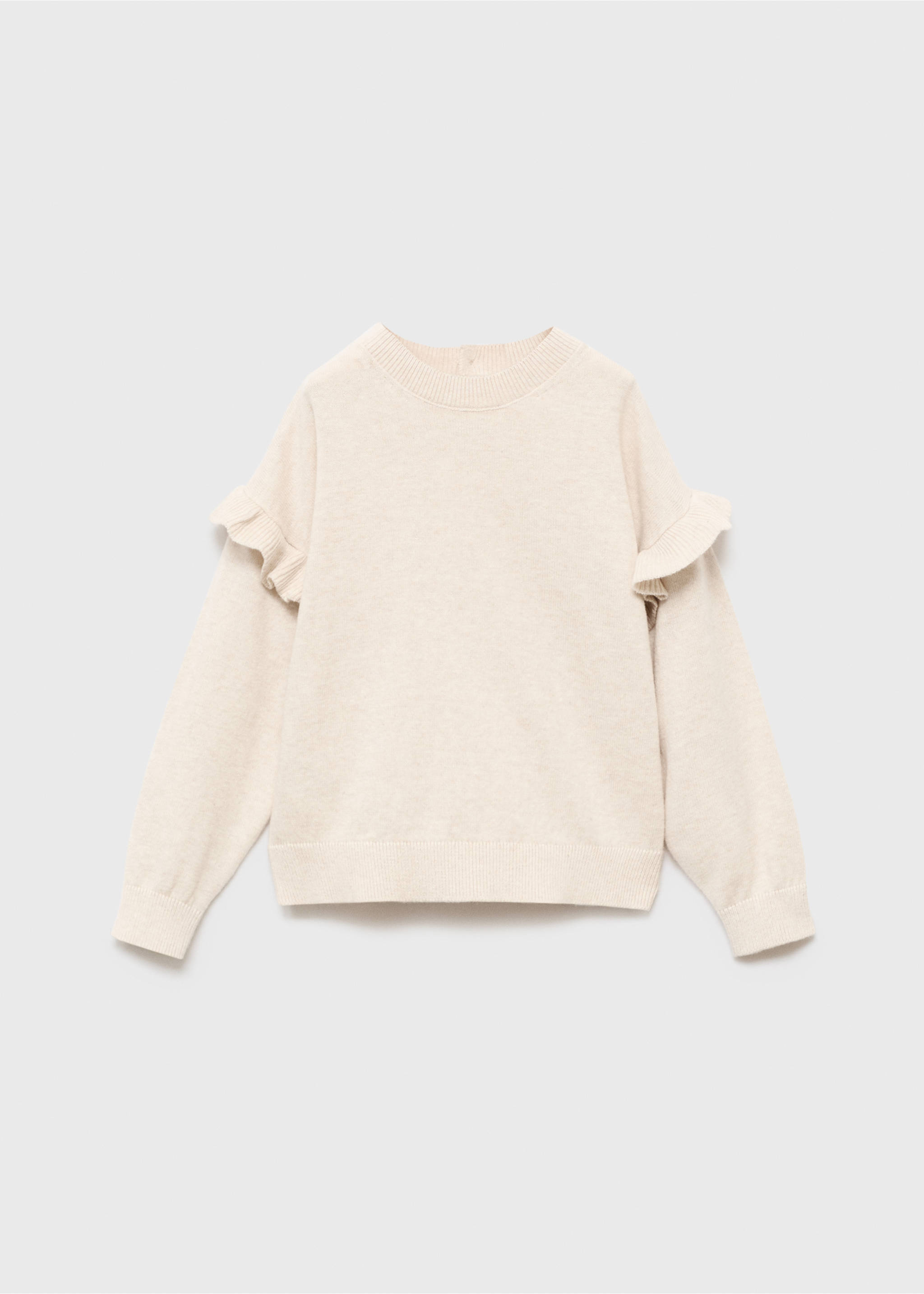 Pull-over maille volants - Article sans modèle, Beige. Ref: 17044432-00.
