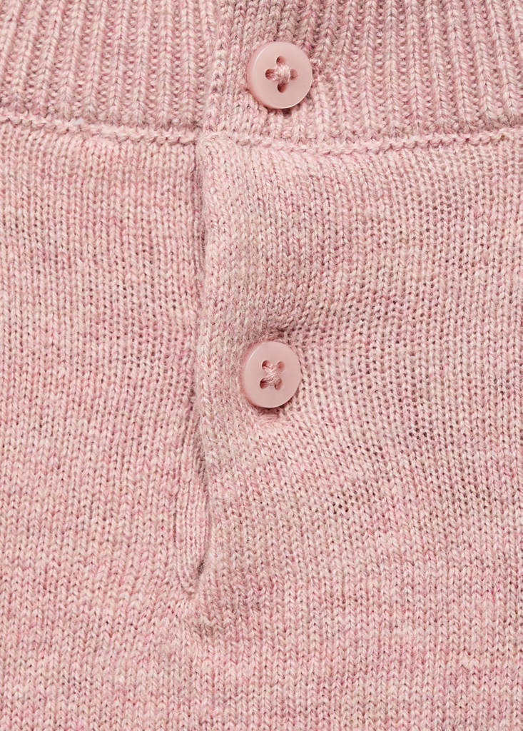 Ruffle knitted sweater — Pink
