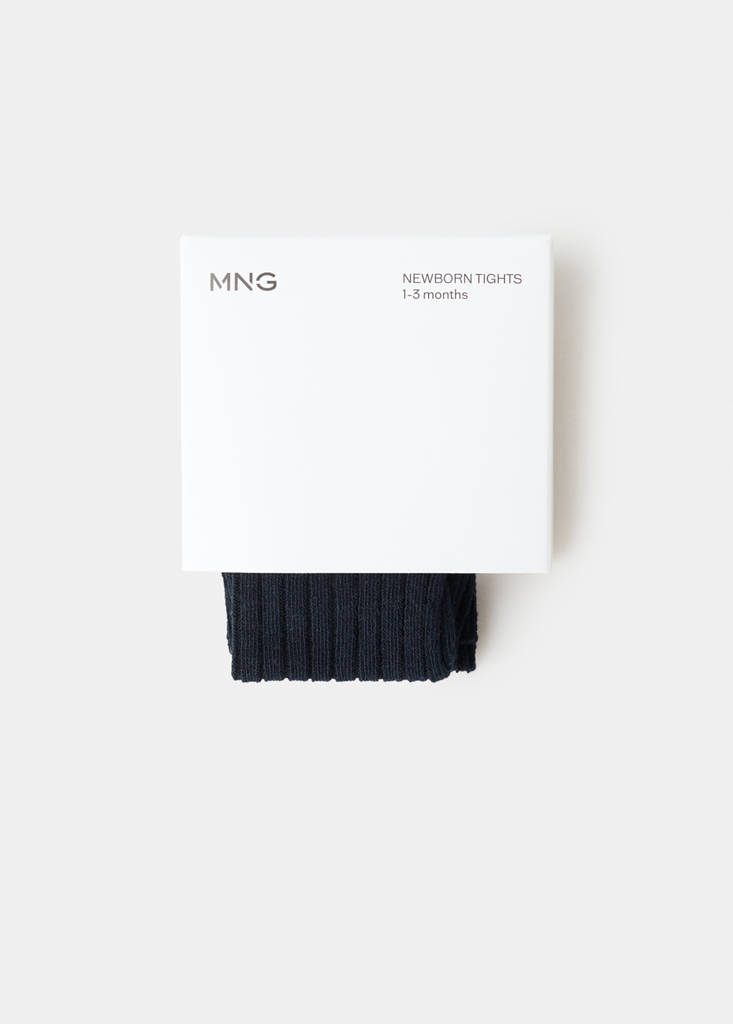 Ribbed tights — Navy