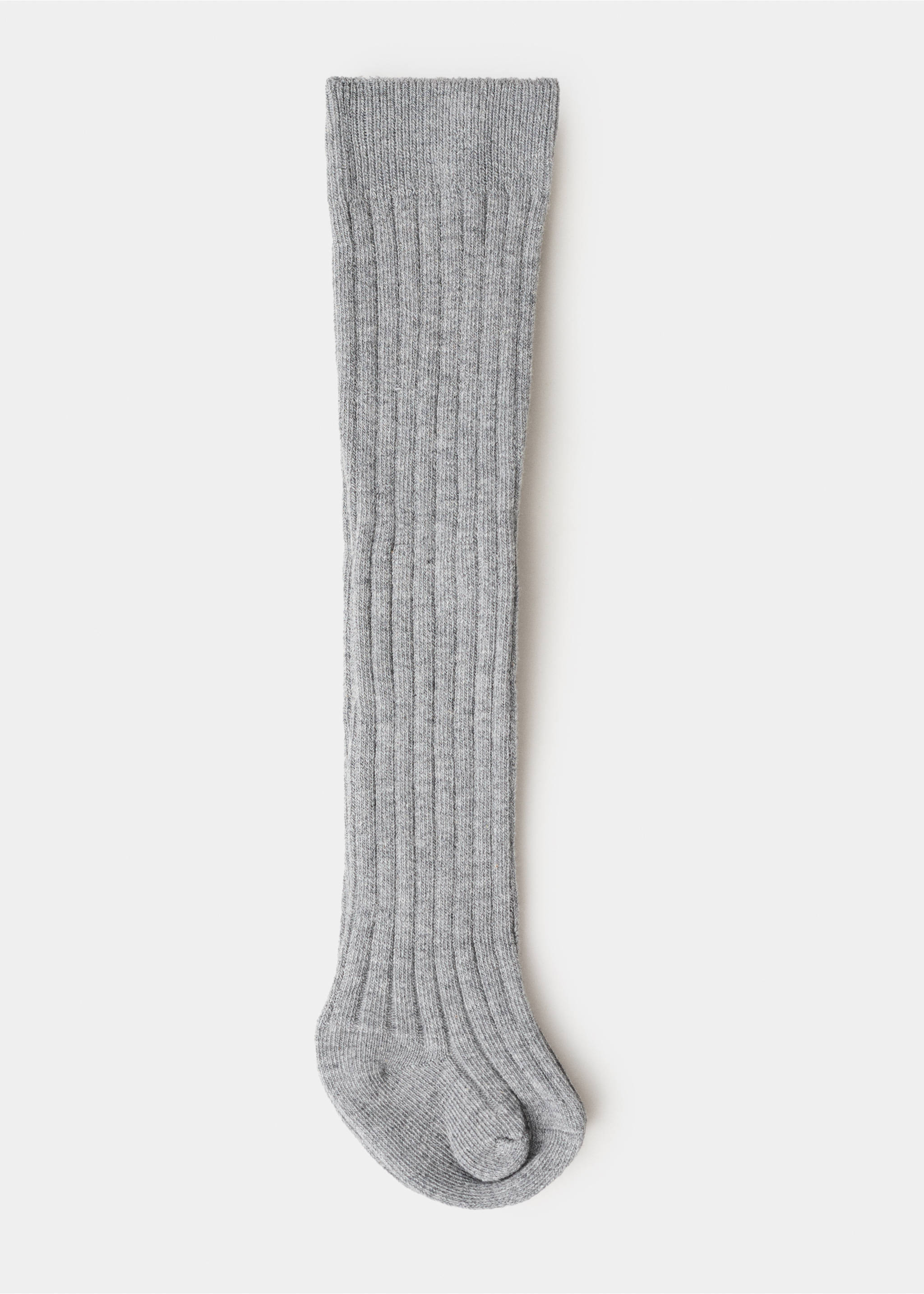 Ribbed tights - Article without model, Medium Heather Grey. Ref: 17044436-00.