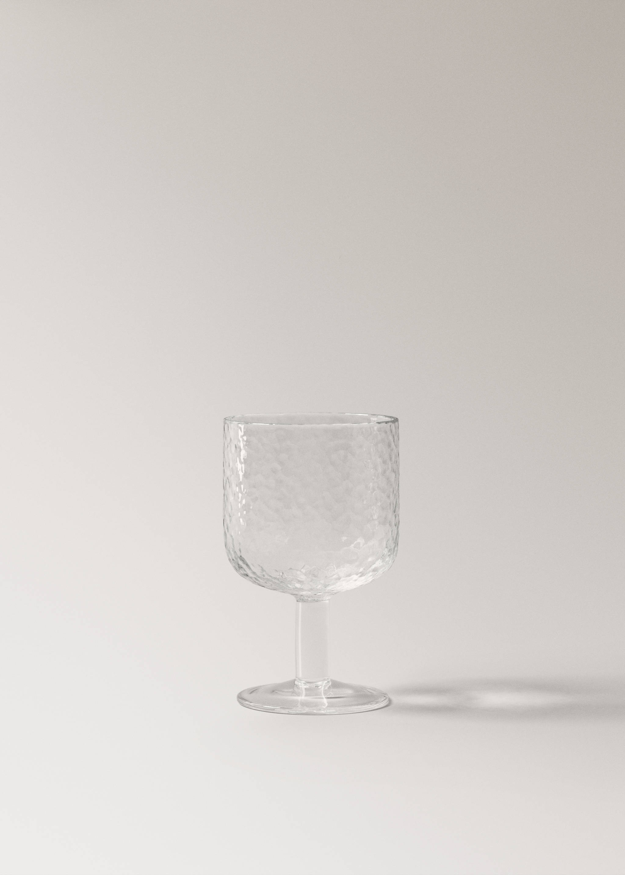 Hammered stem glass - Article without model
