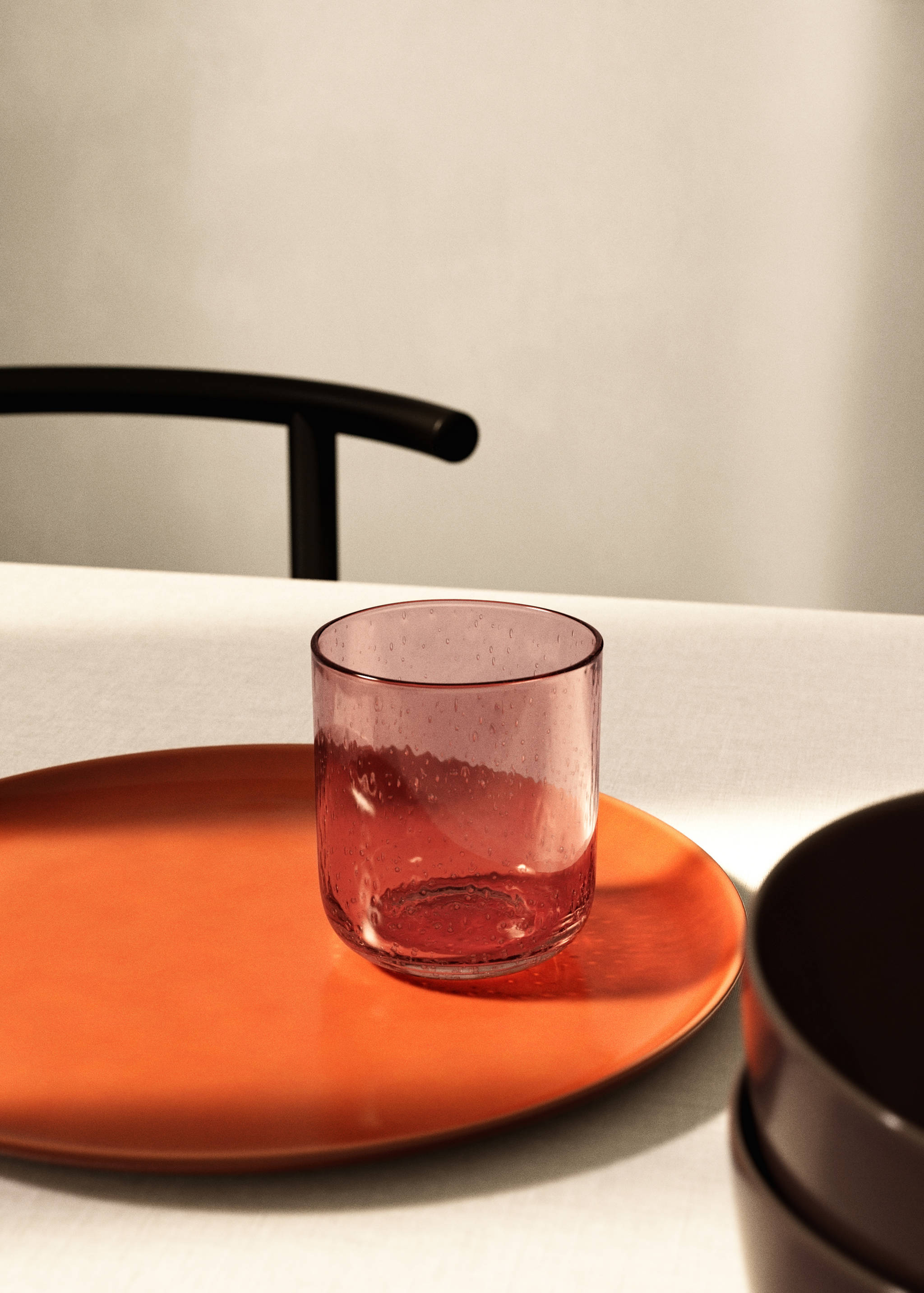 Bubble-design glass vase - General plane