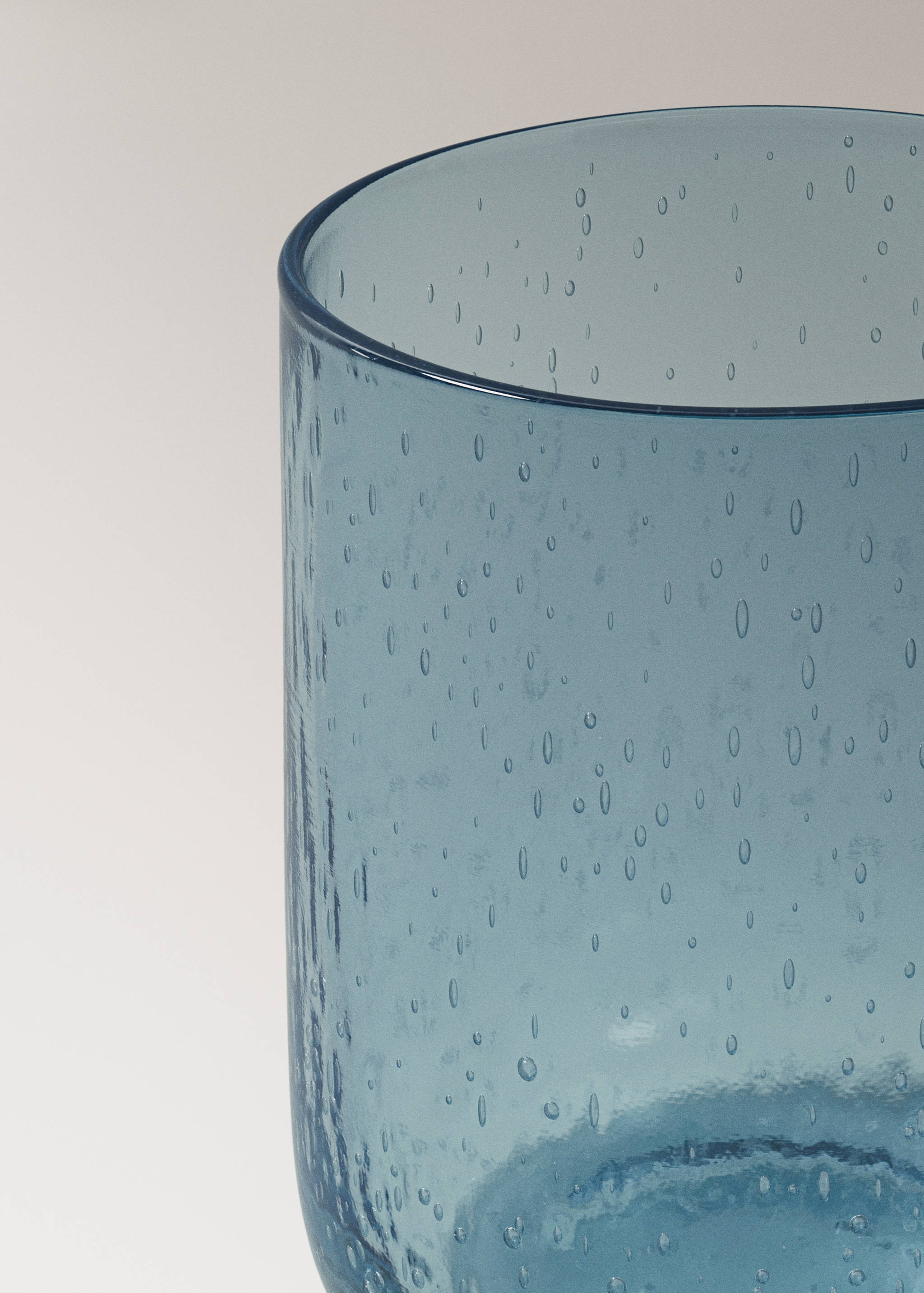 Bubble-design glass vase - Details of the article 1