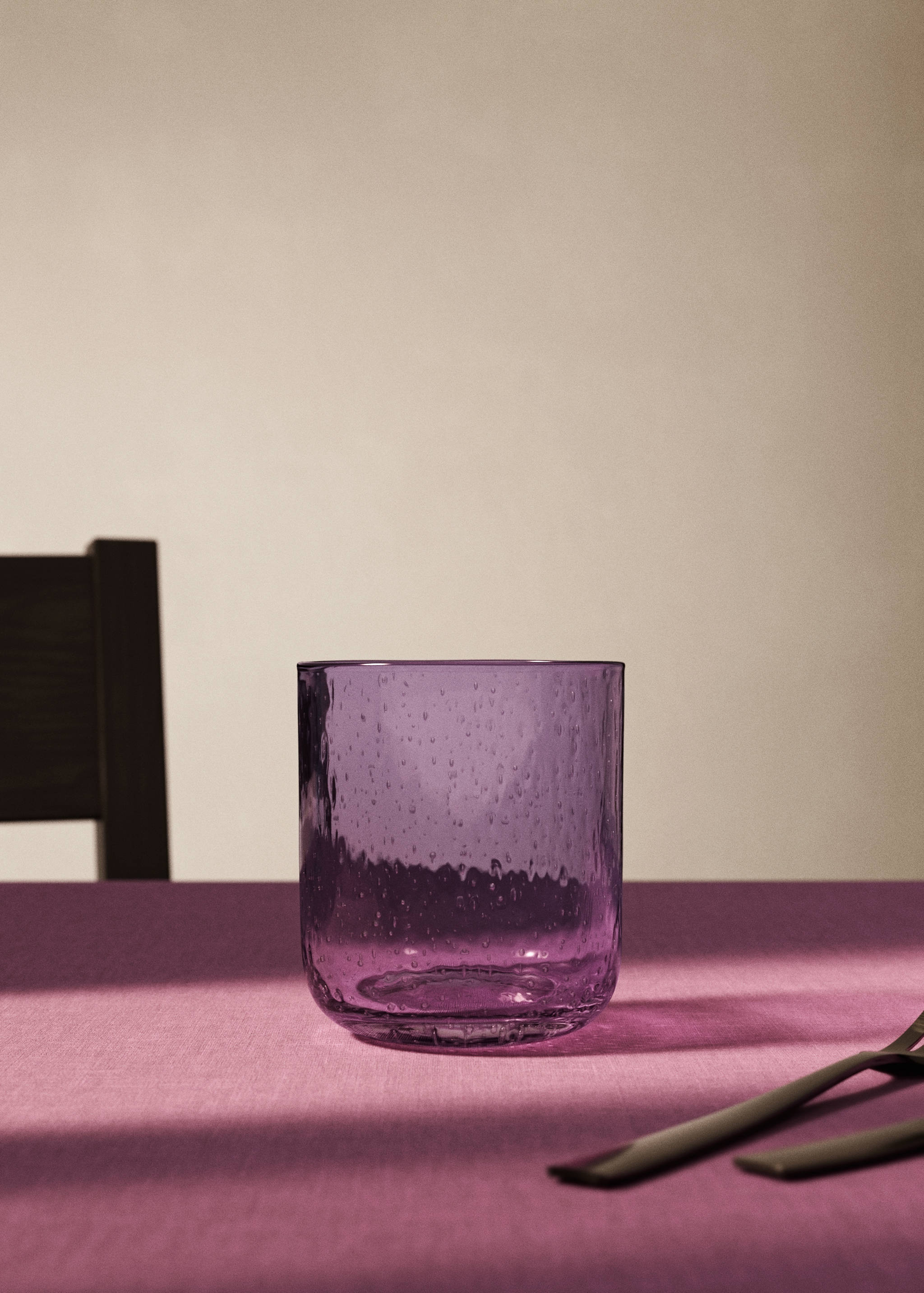 Bubble-design glass vase - General plane