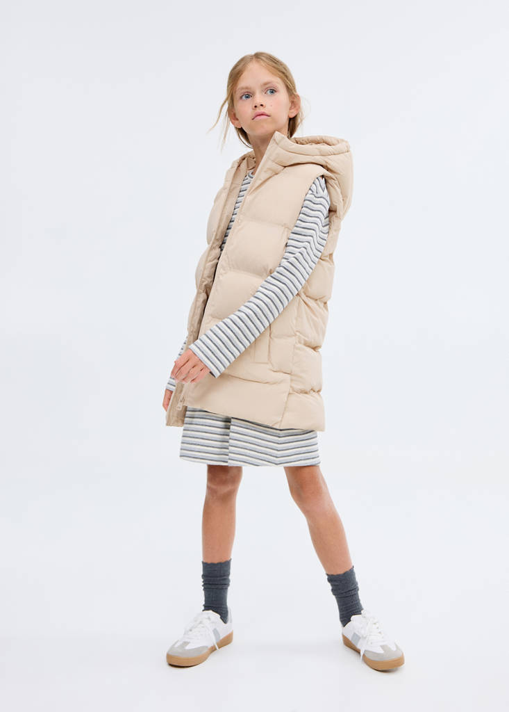 Lurex dress with cut-out — Grey