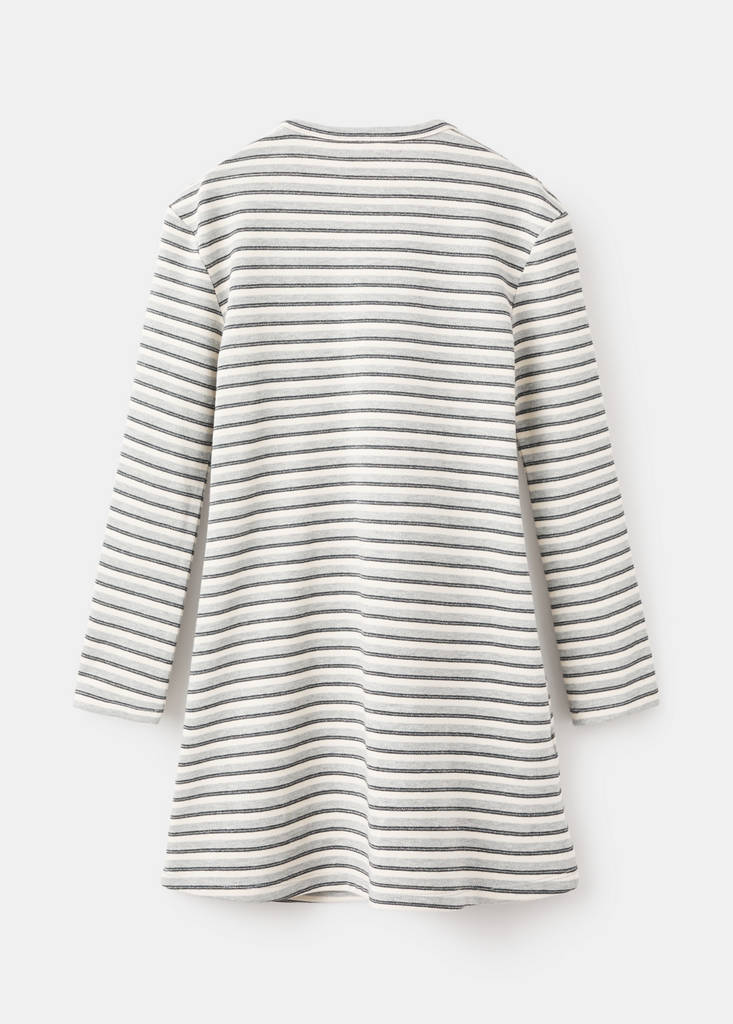 Lurex dress with cut-out — Grey