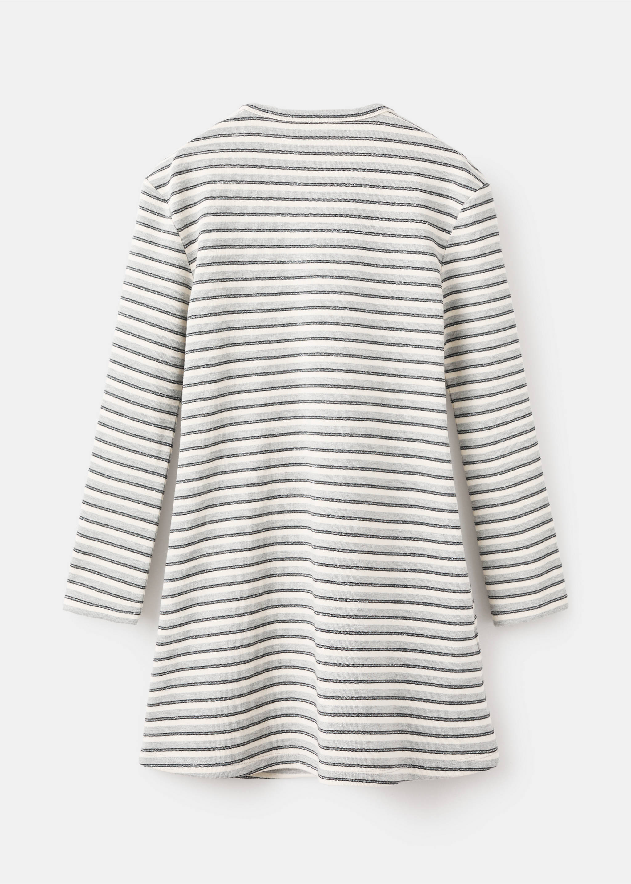 Lurex dress with cut-out - Reverse of the article, Grey. Ref: 17044444-00.