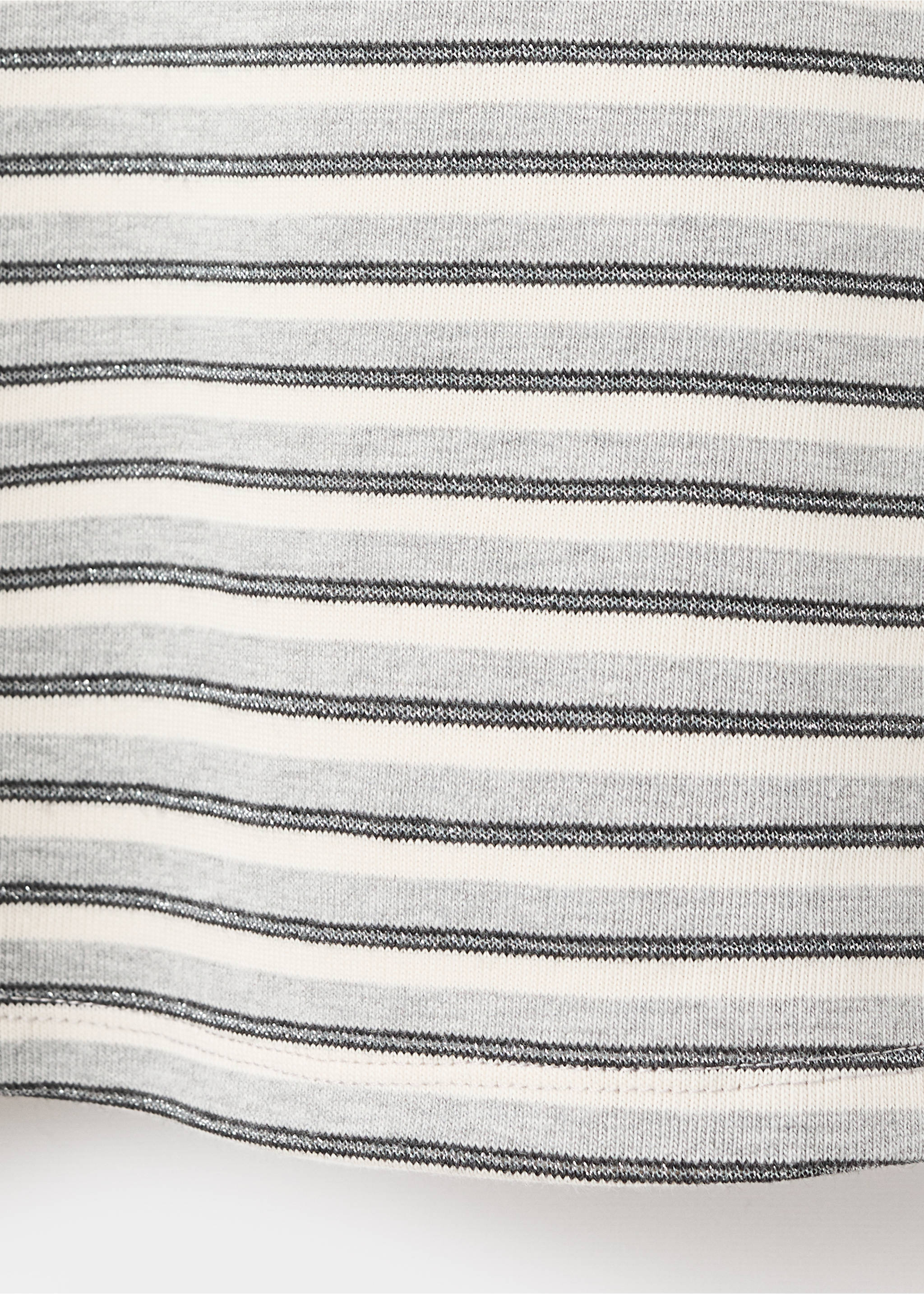 Lurex dress with cut-out - Details of the article 0, Grey. Ref: 17044444-00.