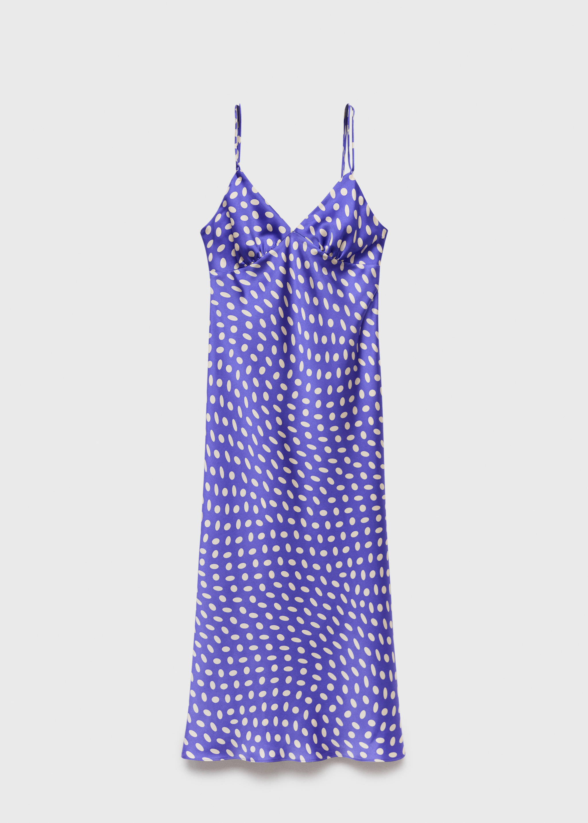 Polka-dot satin-finish dress - Article without model