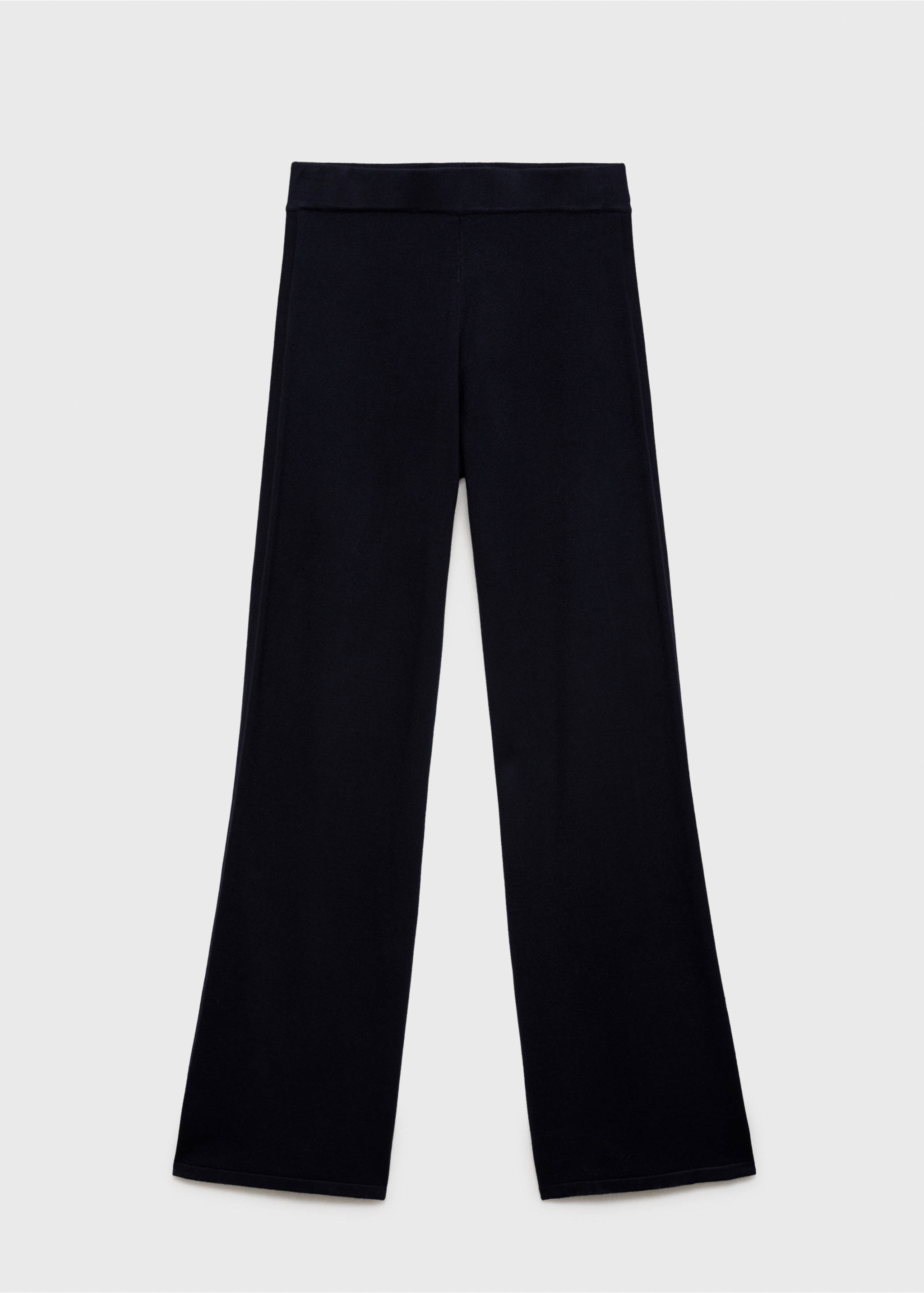 Fine-knit wide leg trousers - Article without model, Dark Navy. Ref: 17044776-00.