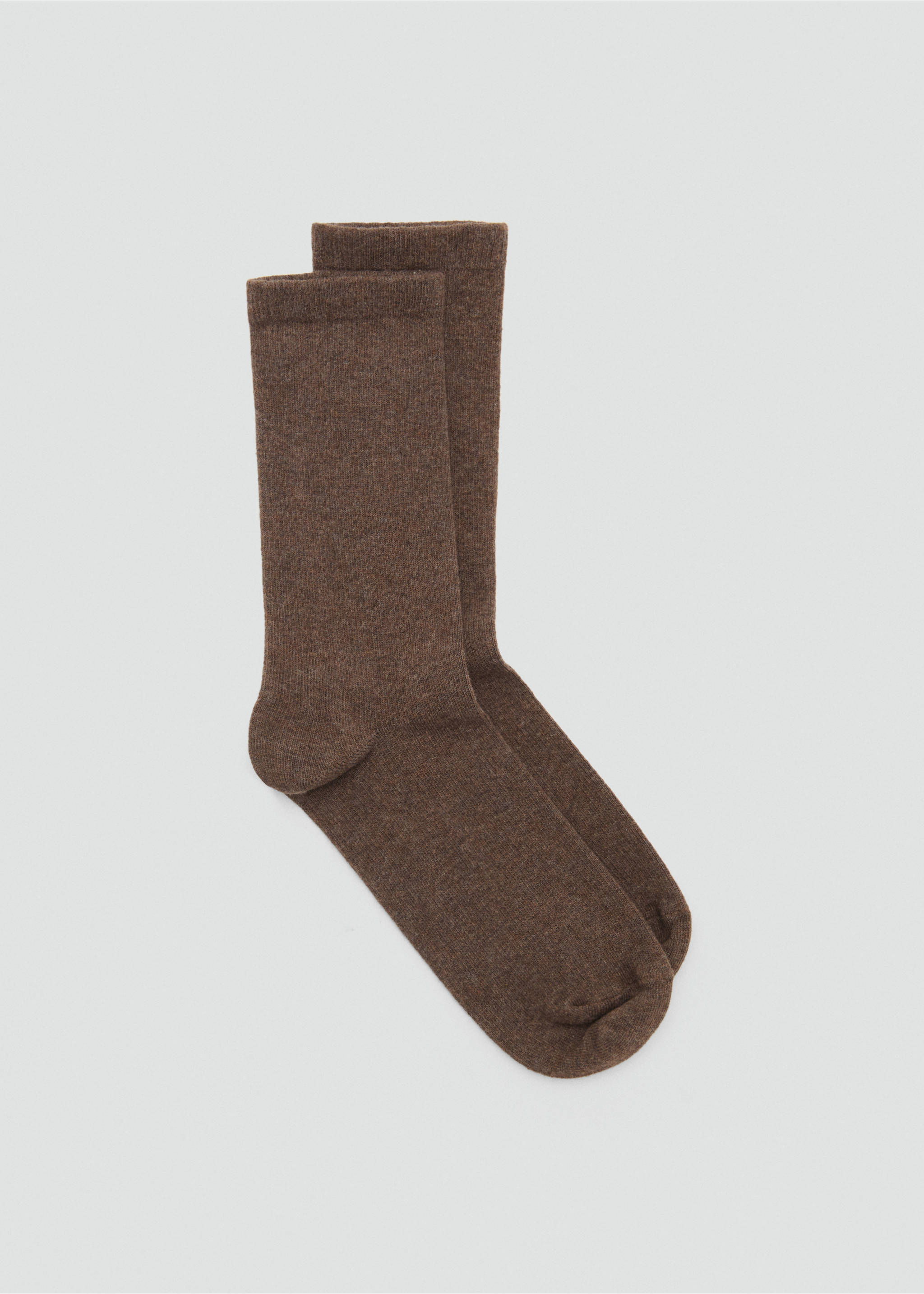 Chaussettes coton - Article sans modèle, Chocolat. Ref: 17044777-00.