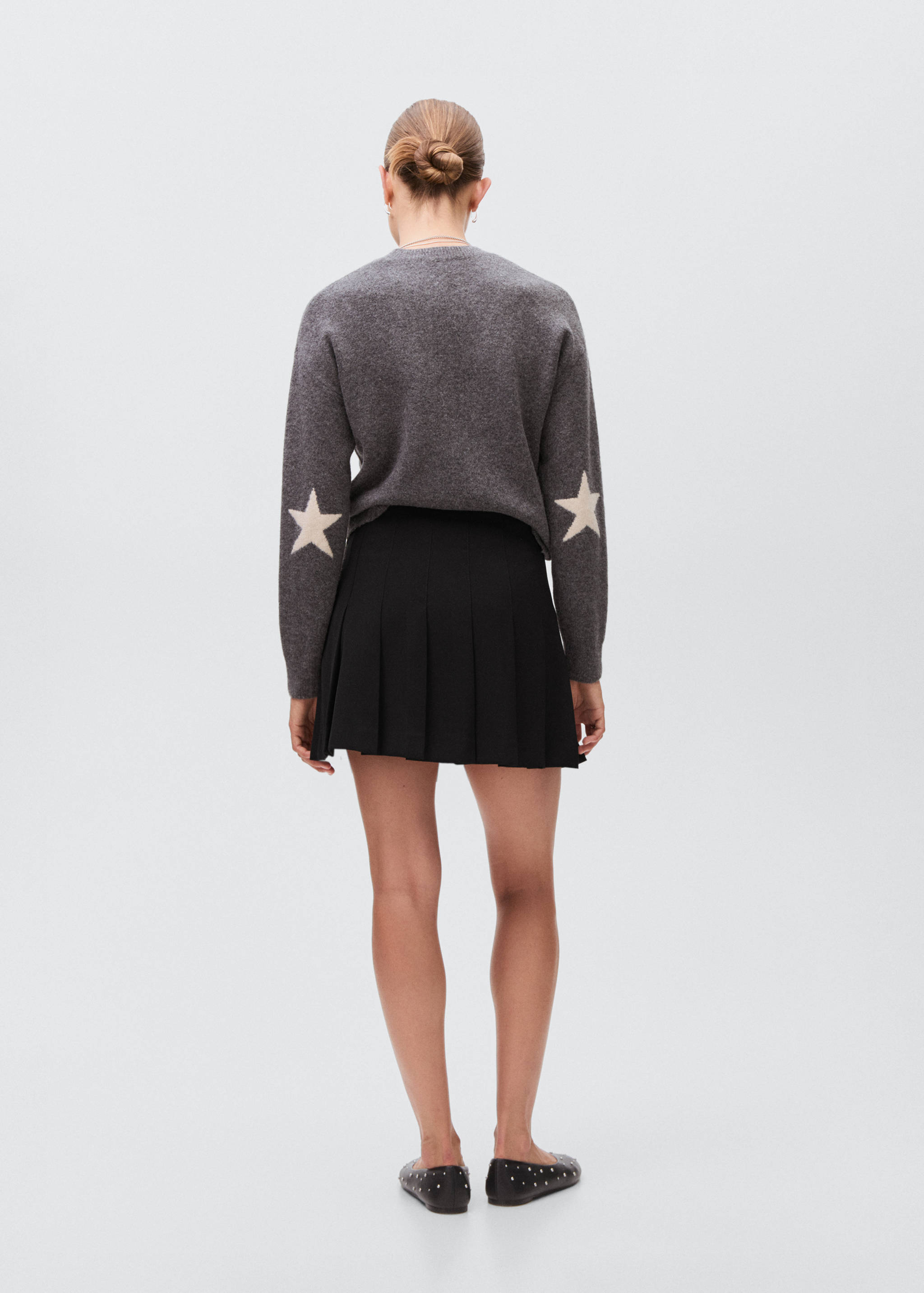 Pleated skirt trousers - Reverse of the article