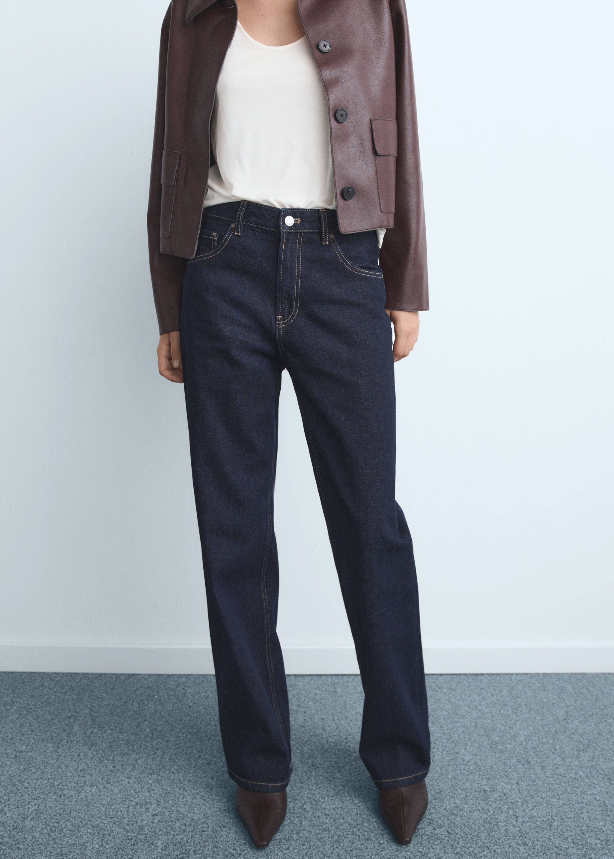 마이애미 미디엄라이즈 스트레이트 핏 진 - 중간 평면도