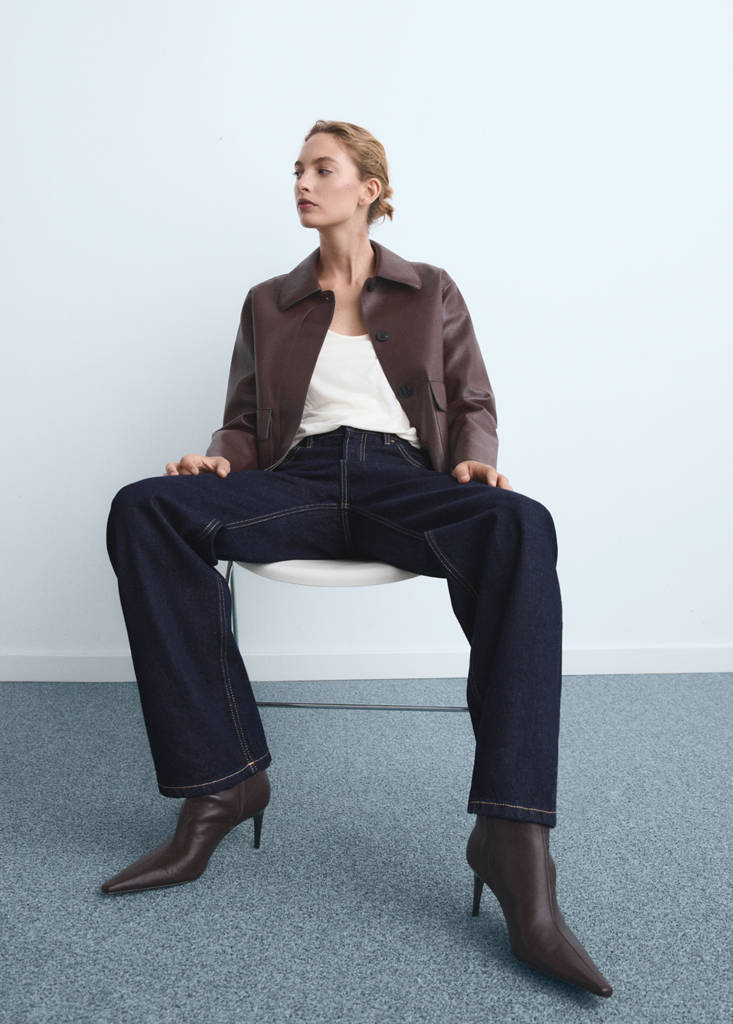 Miami medium-rise straight-fit jeans — Open Blue