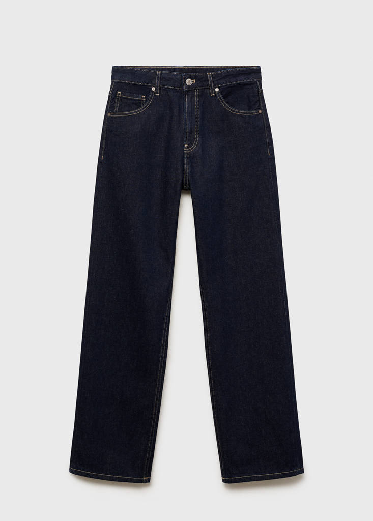 Miami medium-rise straight-fit jeans — Open Blue