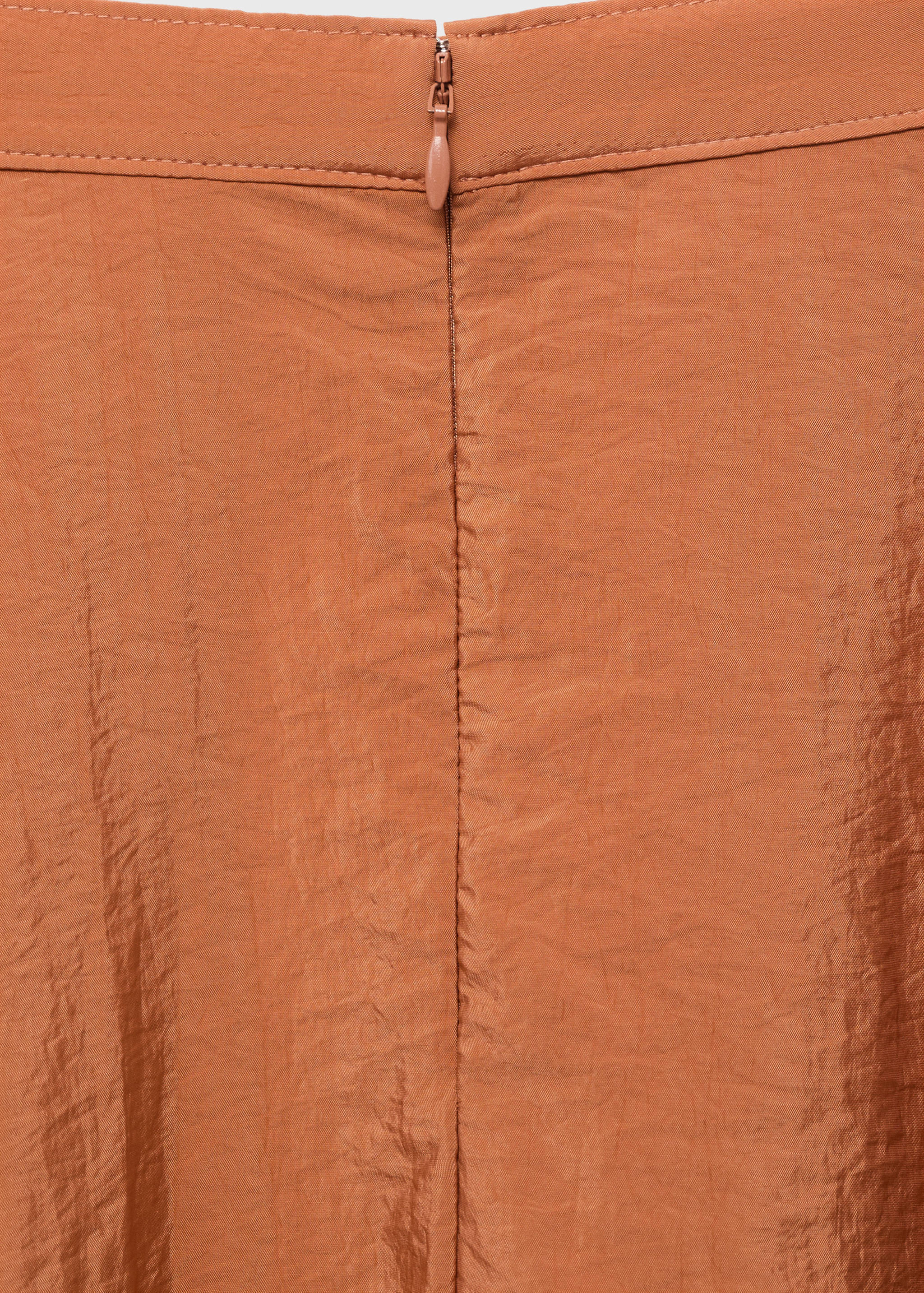 Midi satin skirt - Details of the article 0