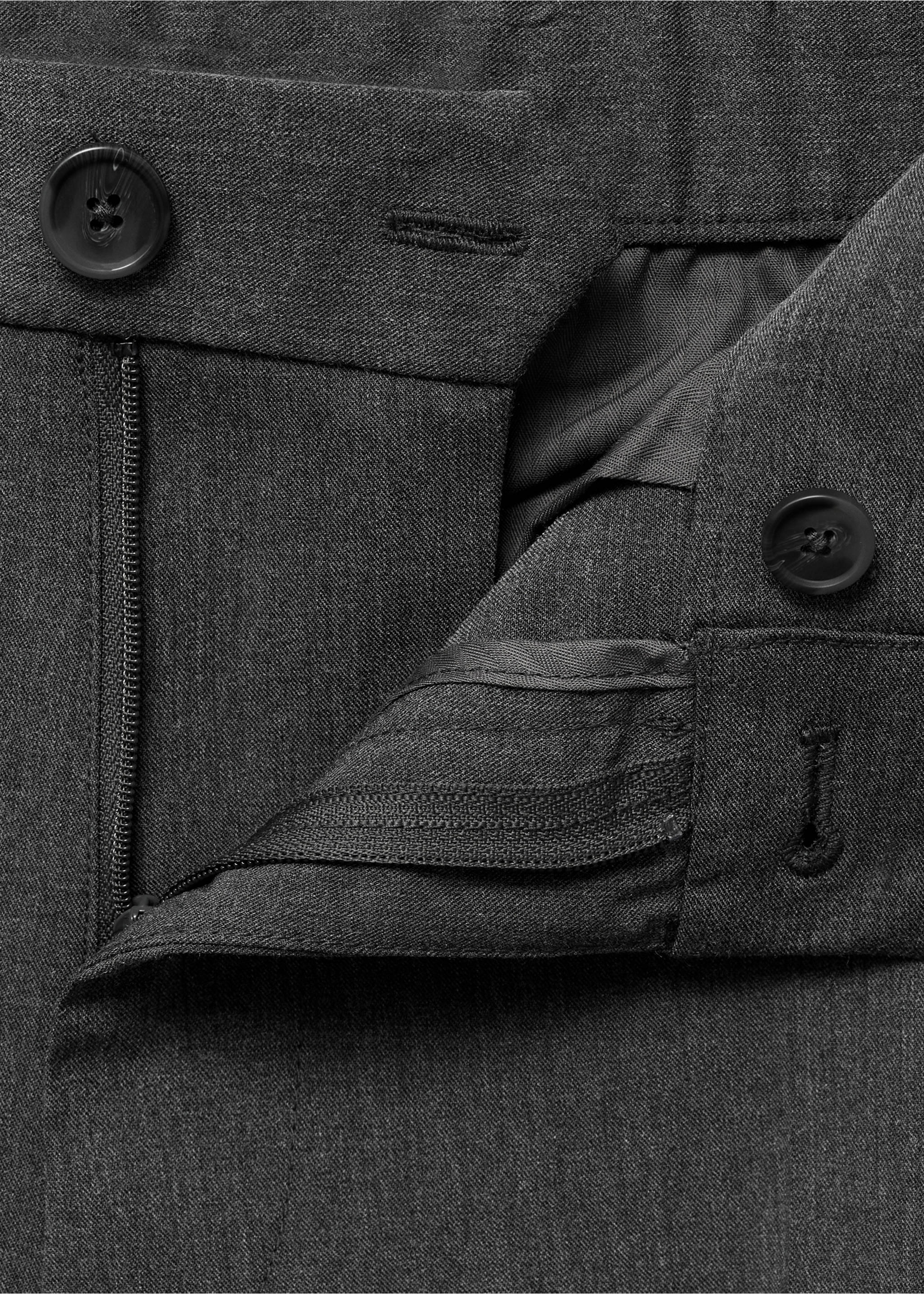 Bologna cropped slim-fit trousers - Details of the article 8, Grey. Ref: 17045140-00.
