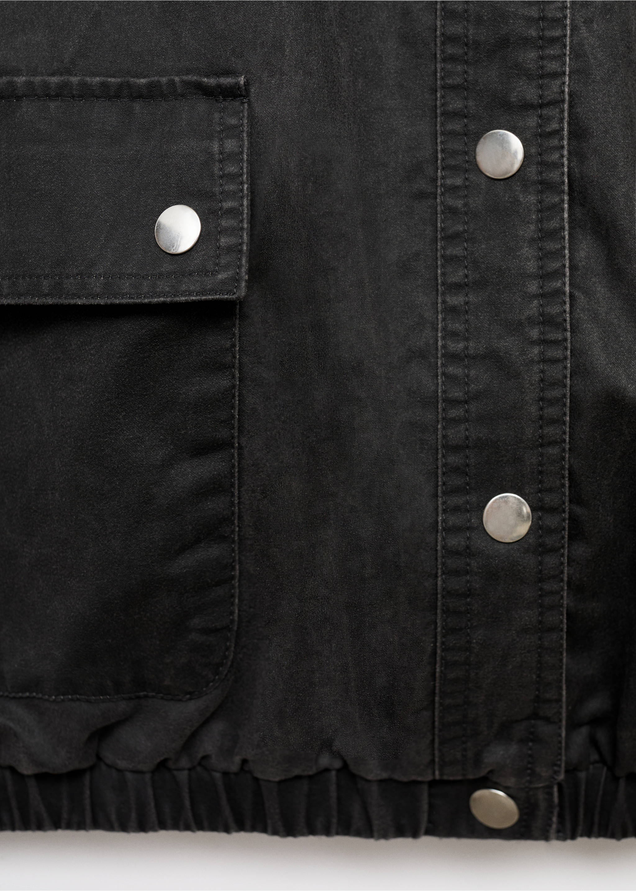 Cazadora bomber cuello camisero - Detalle del artículo 0, Gris antracita. Ref: 17045141-00.