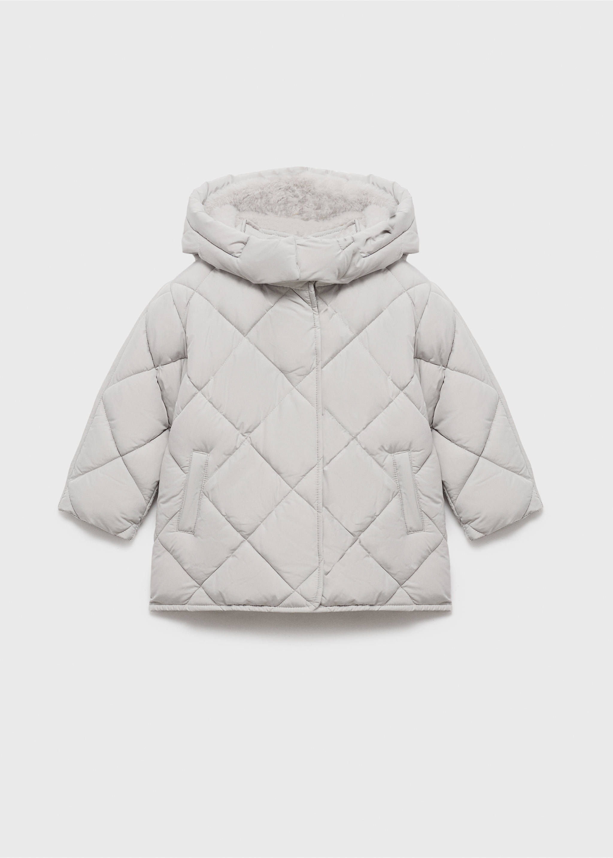 Anorak acolchado capucha - Artículo sin modelo, Gris claro/pastel. Ref: 17045142-00.